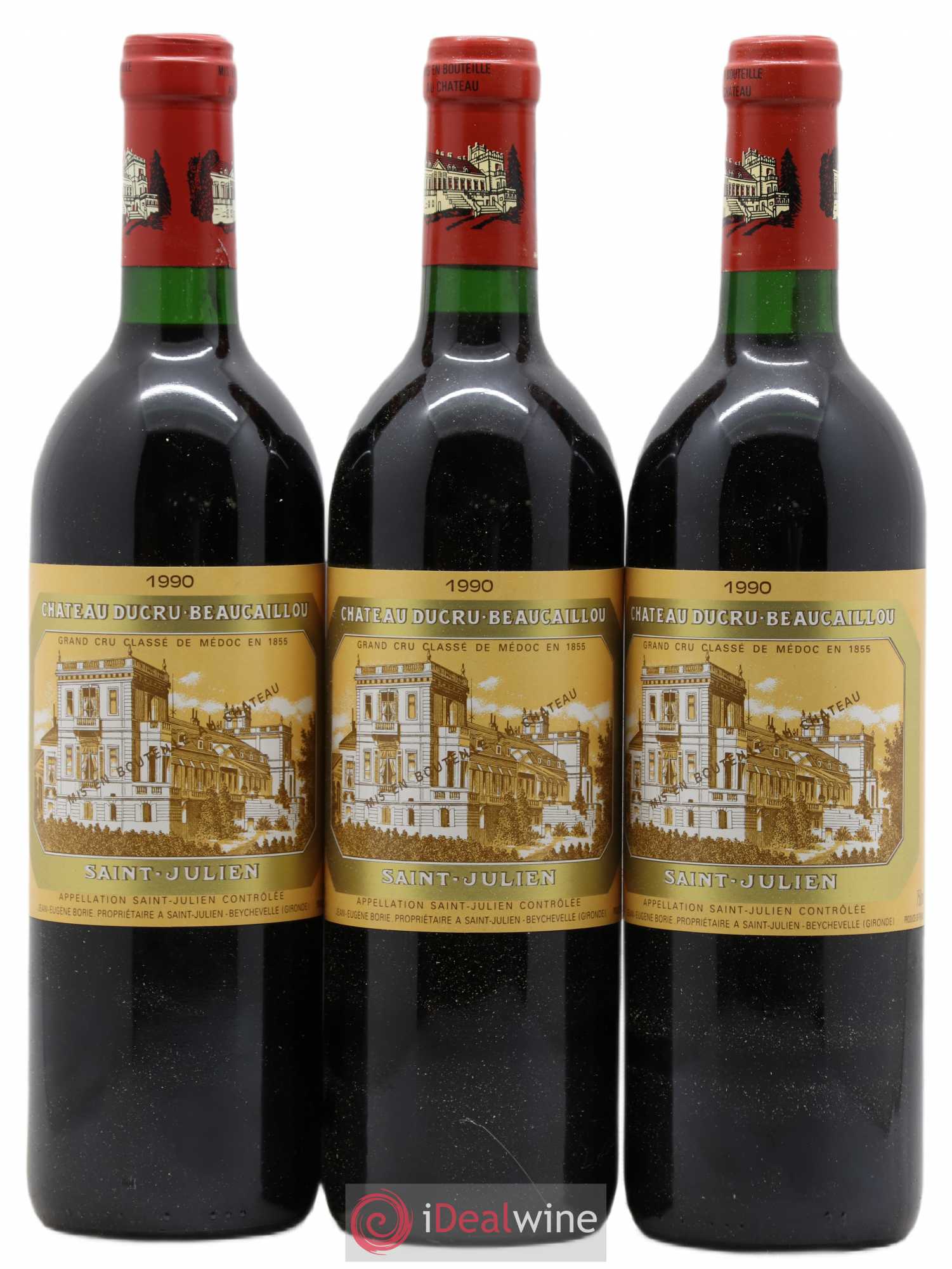 Château Ducru Beaucaillou 2ème Grand Cru Classé 1990 - Lot de 3 bouteilles - 0