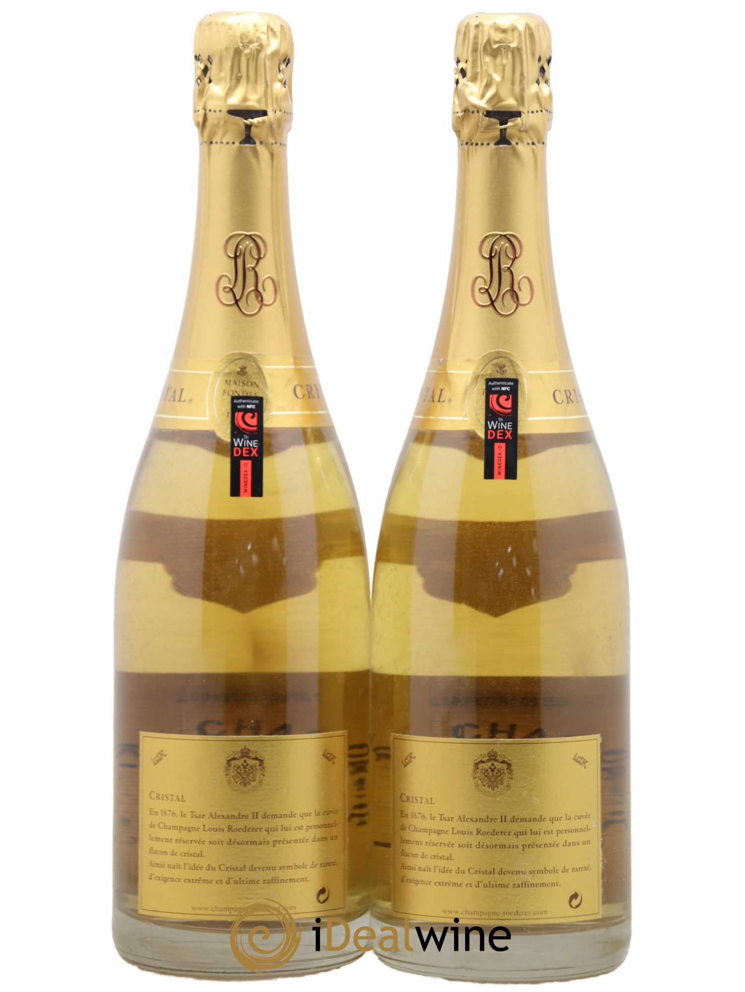 Cristal Louis Roederer 1996 - Lot de 2 bouteilles - 1