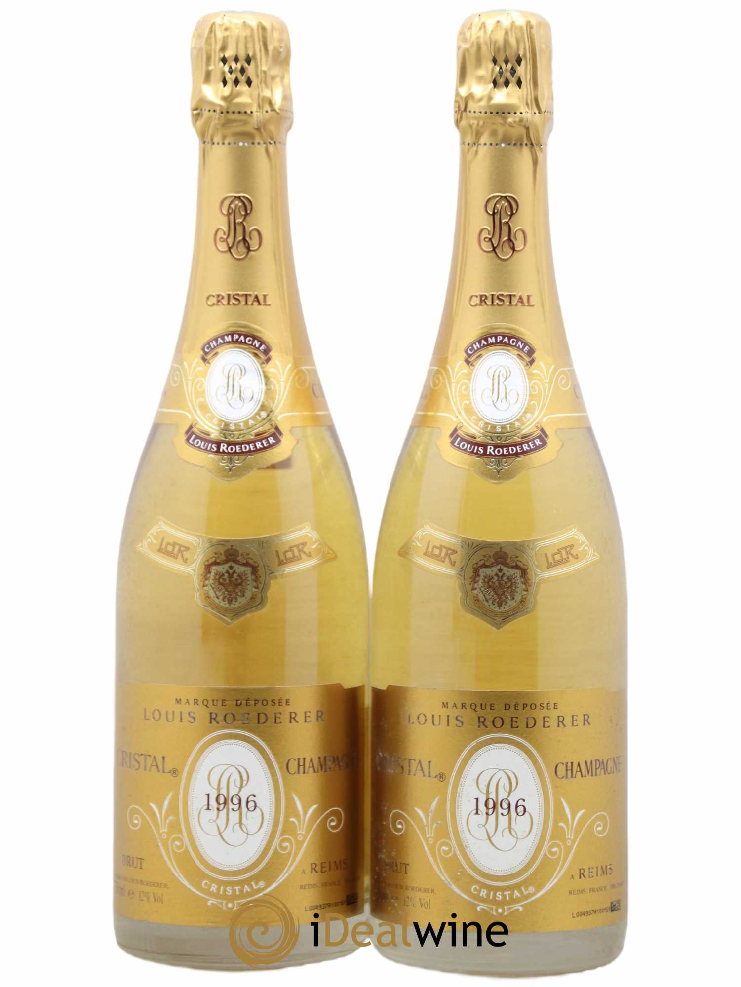 Cristal Louis Roederer 1996 - Lot de 2 bouteilles - 0