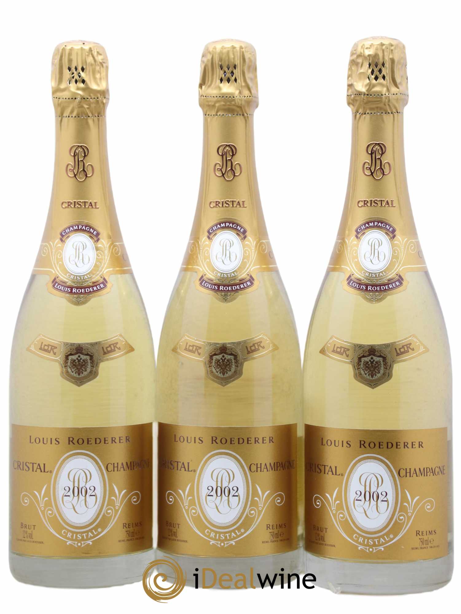 Cristal Louis Roederer 2002 - Lot de 3 bouteilles - 0