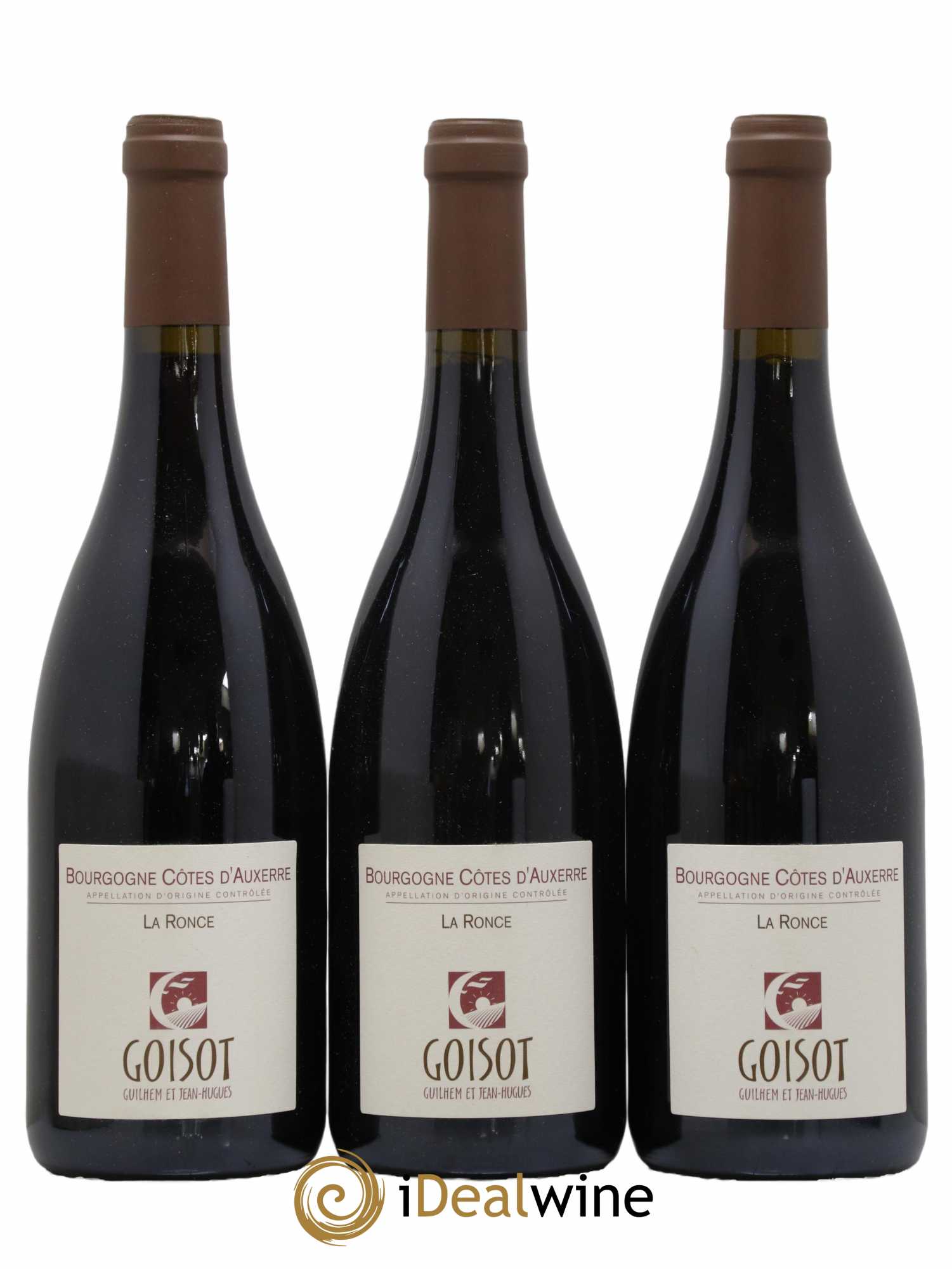 Bourgogne Côtes d'Auxerre La Ronce Goisot 2012 - Lot de 3 bouteilles - 0