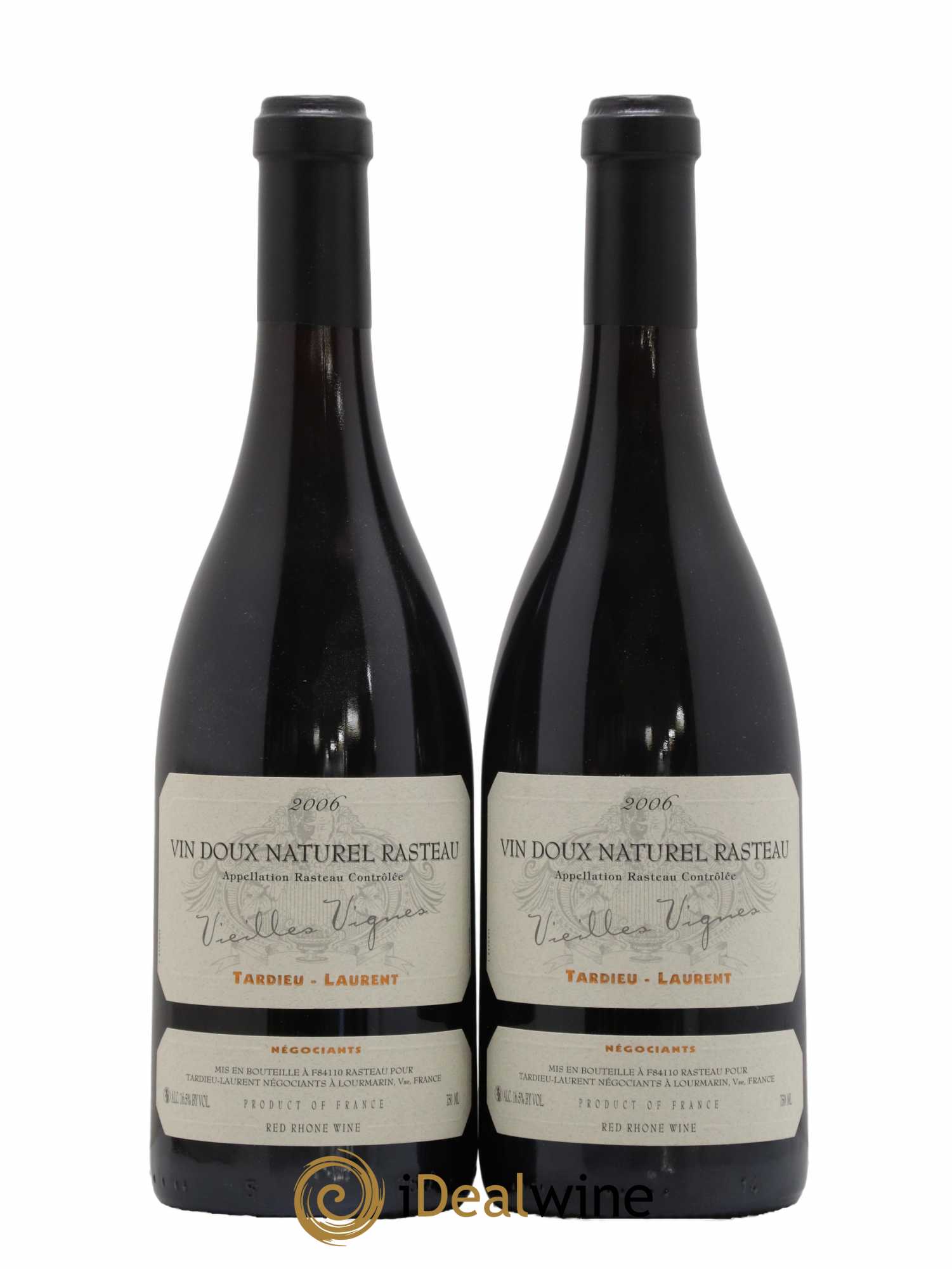 Rasteau Vin Doux Naturel Tardieu-Laurent 2006 - Lot de 2 bouteilles - 0