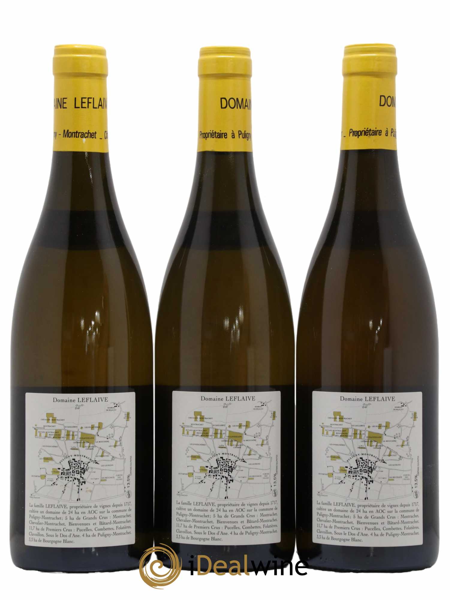 Puligny-Montrachet 1er Cru Clavoillon Leflaive (Domaine) 2007 - Lot de 3 bouteilles - 1