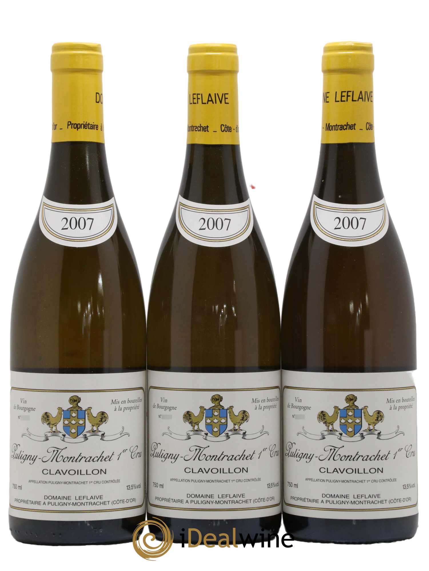 Puligny-Montrachet 1er Cru Clavoillon Leflaive (Domaine) 2007 - Lot de 3 bouteilles - 0
