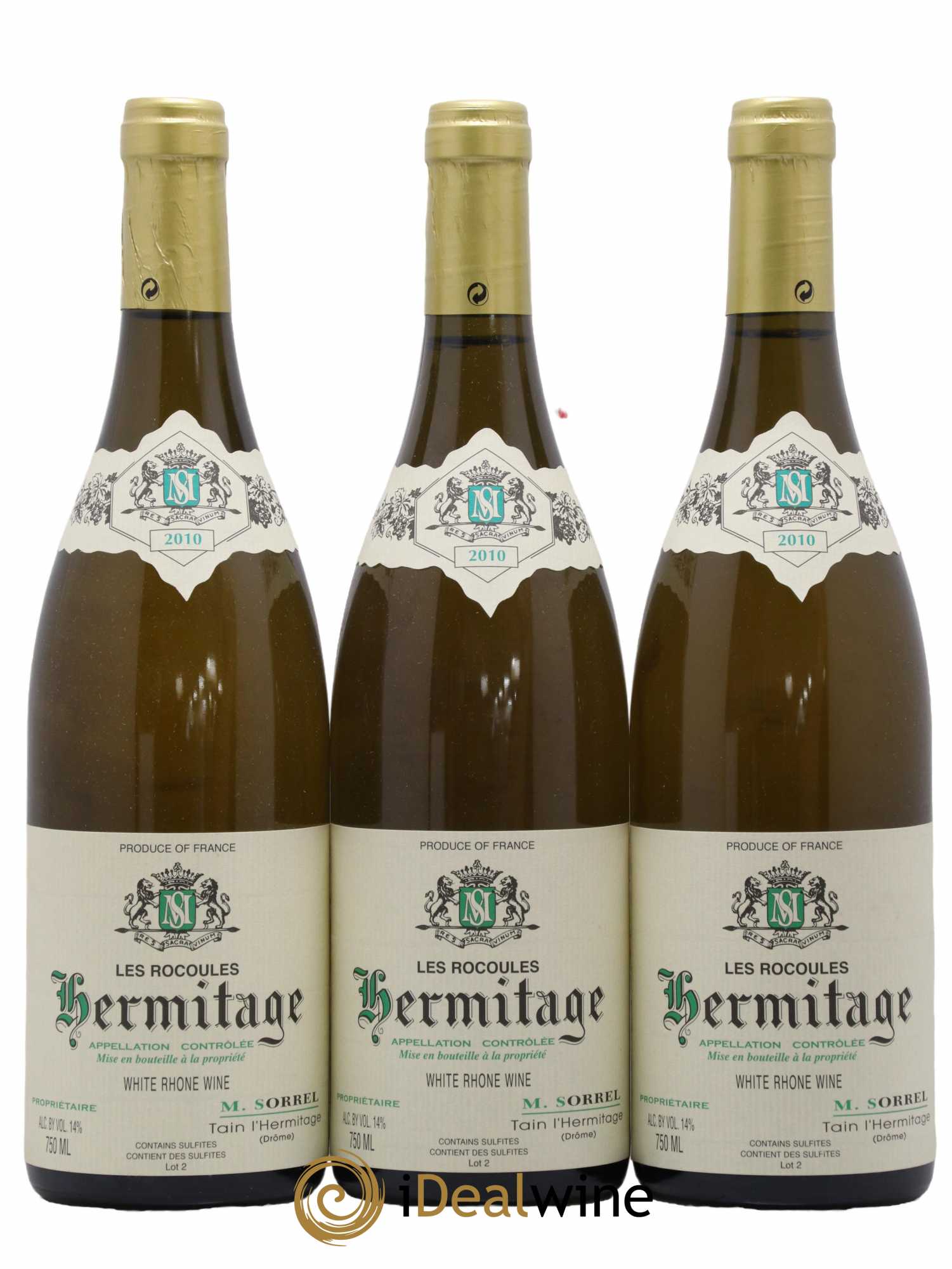 Hermitage Les Rocoules Marc Sorrel 2010 - Lot de 3 bouteilles - 0