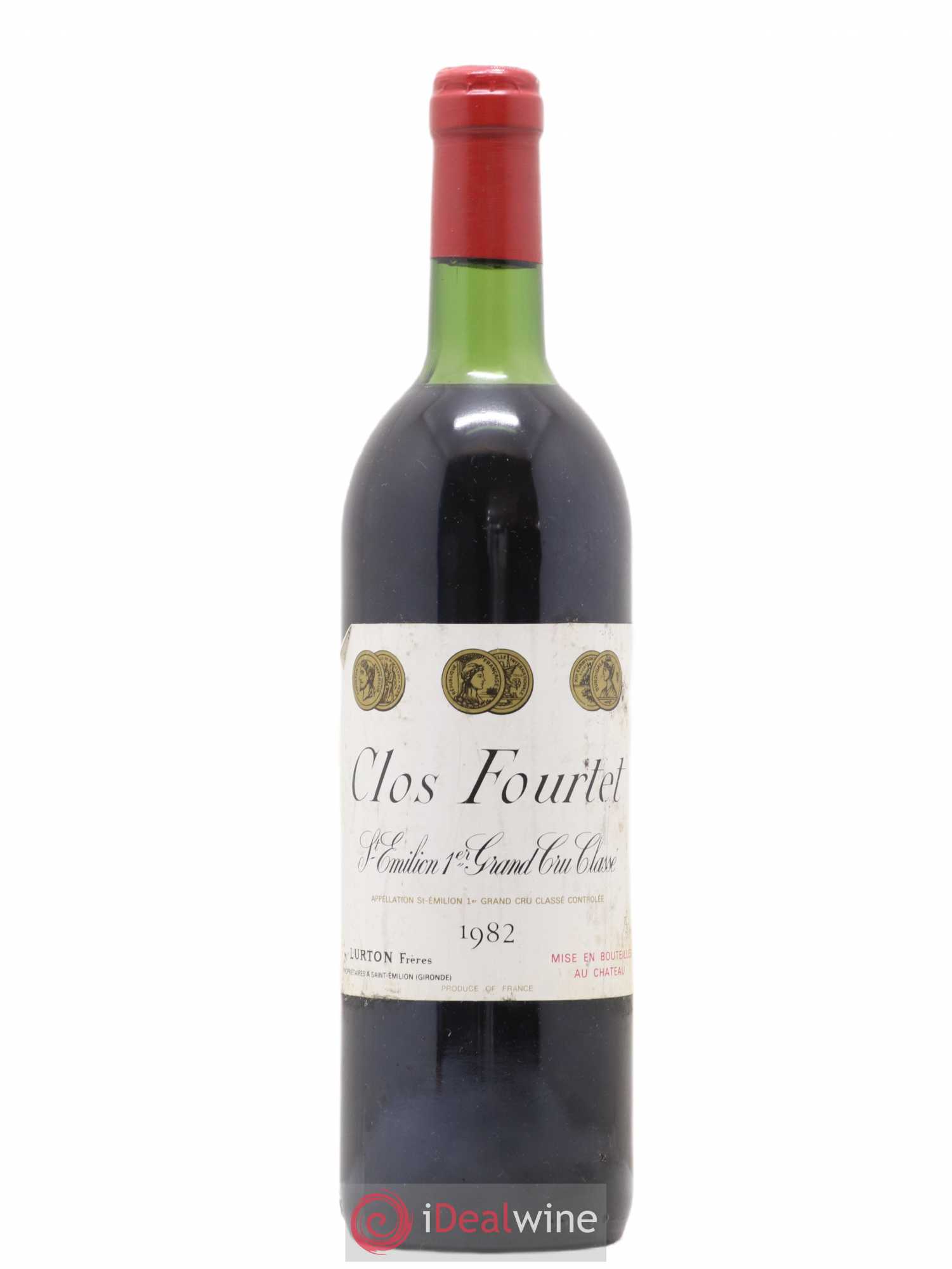 Clos Fourtet 1er Grand Cru Classé B 1982 - Lot de 1 bouteille - 0