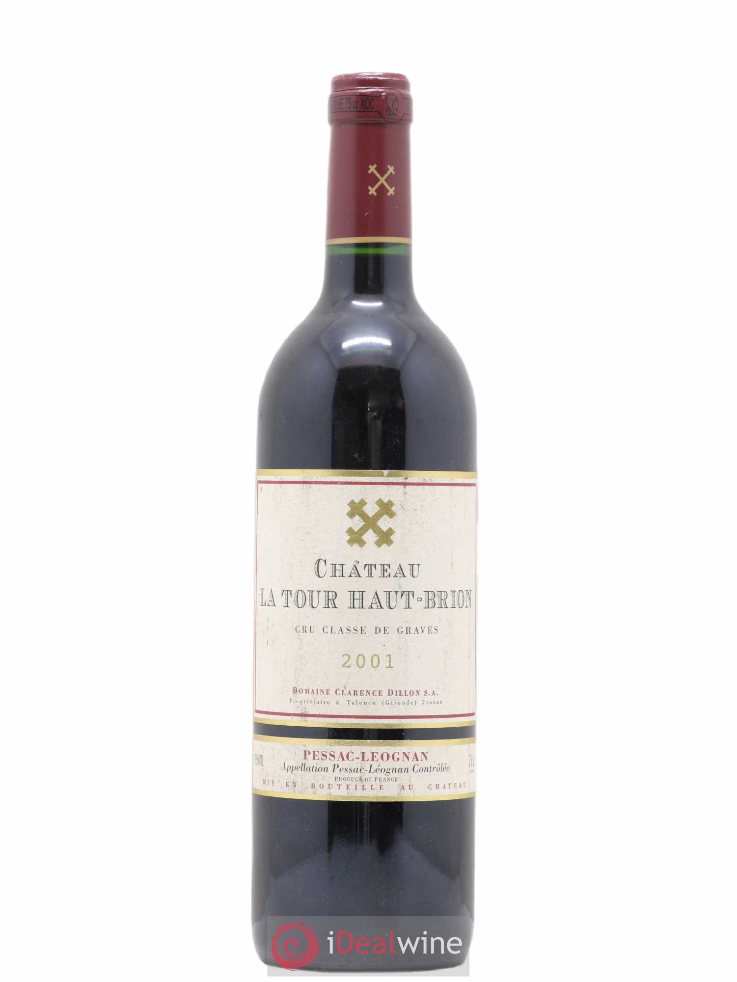 Château la Tour Haut-Brion Cru Classé de Graves 2001 - Lot de 1 bouteille - 0