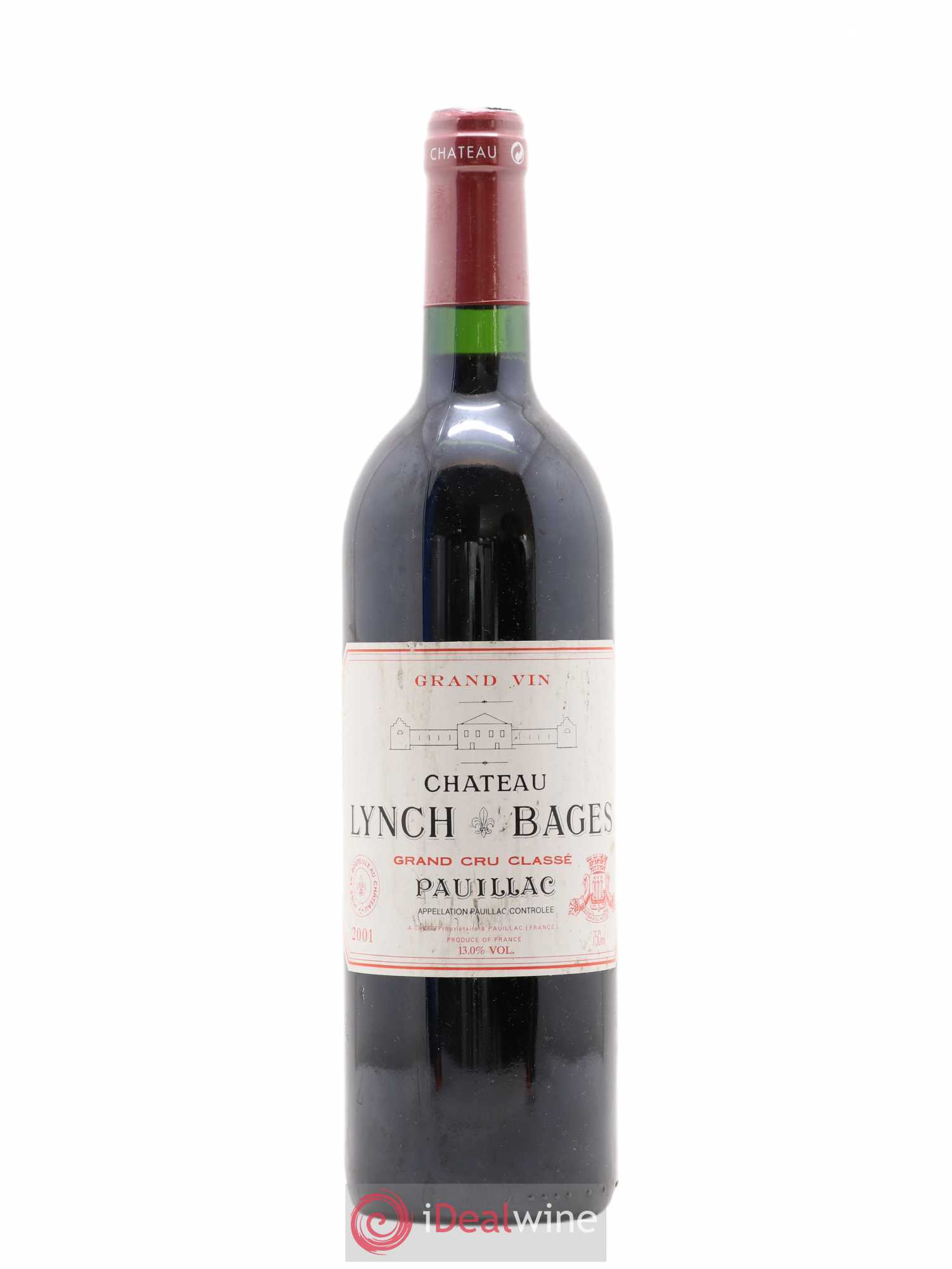 Château Lynch Bages 5ème Grand Cru Classé 2001 - Lot de 1 bouteille - 0