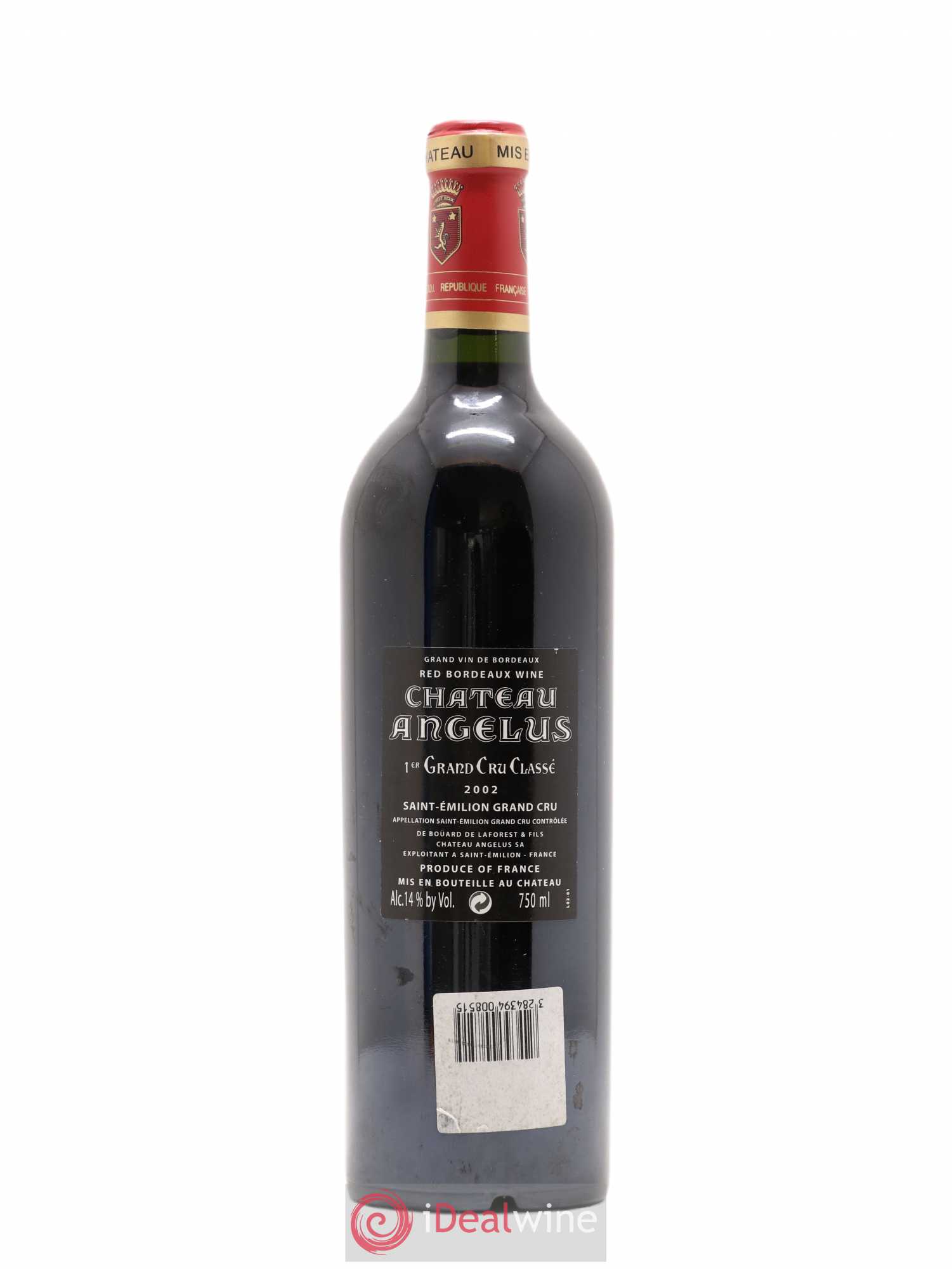 Château Angélus 1er Grand Cru Classé A 2002 - Lot de 1 bouteille - 1