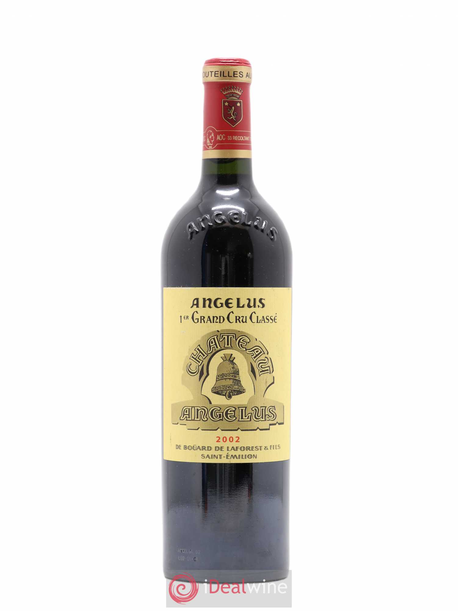 Château Angélus 1er Grand Cru Classé A 2002 - Lot de 1 bouteille - 0