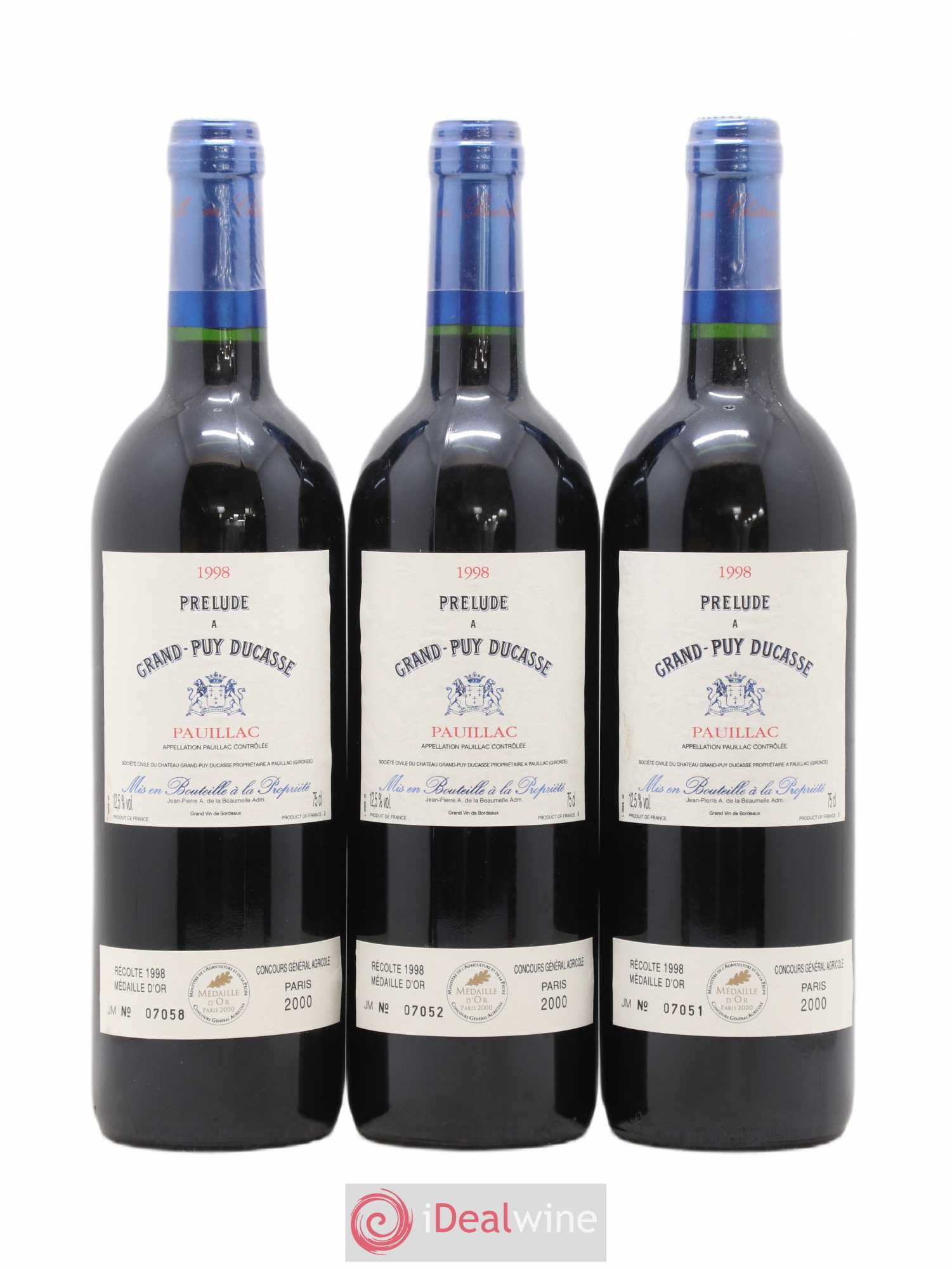 Prélude à Grand Puy Ducasse Second Vin 1998 - Lot de 12 bouteilles - 2