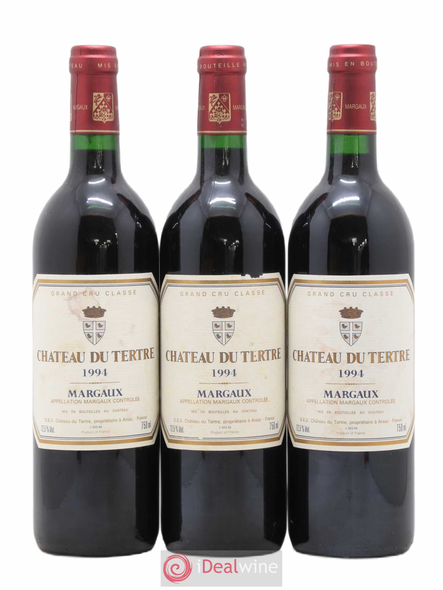 Château du Tertre 5ème Grand Cru Classé 1994 - Lot de 6 bouteilles - 1