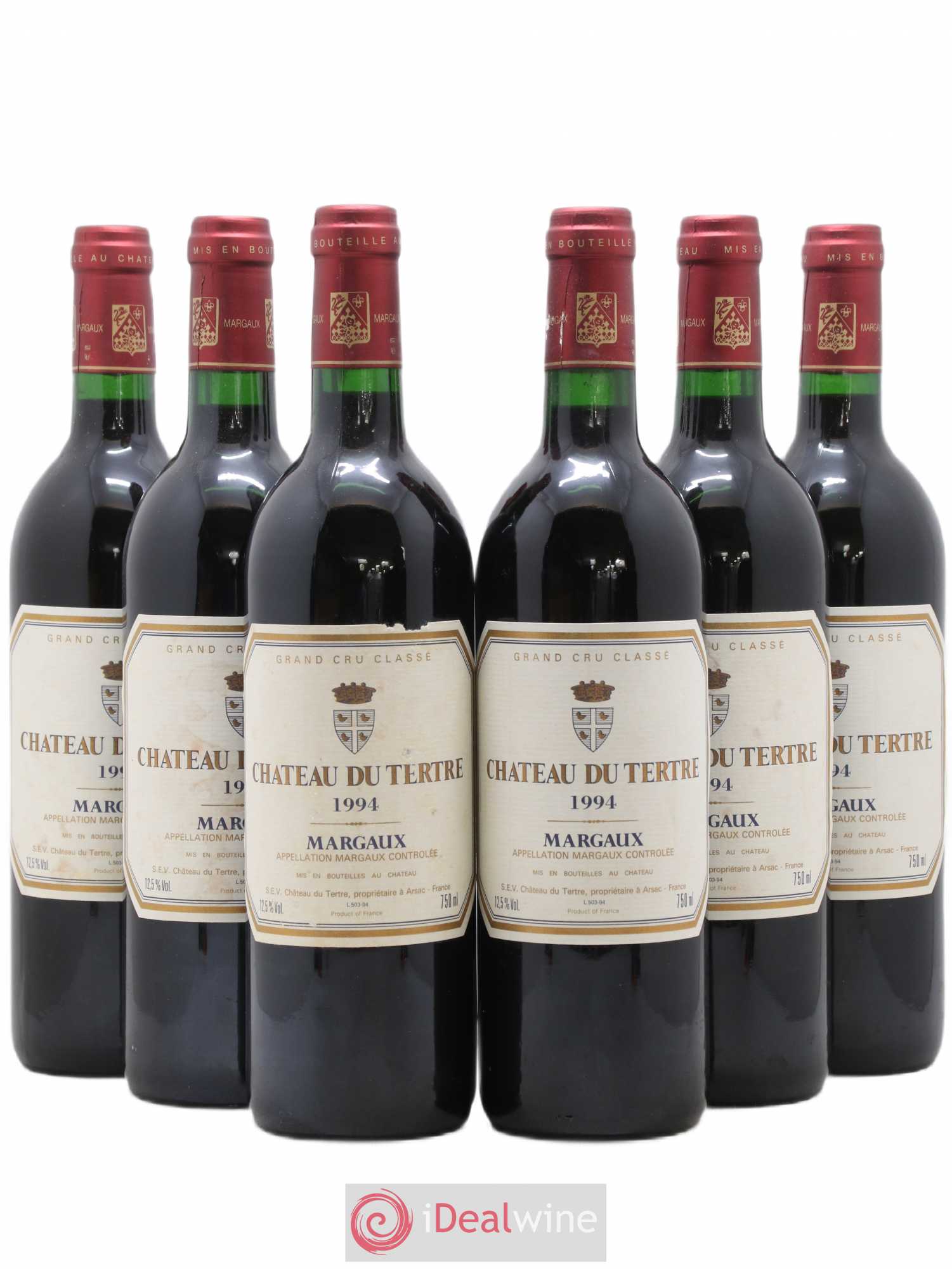 Château du Tertre 5ème Grand Cru Classé 1994 - Lot de 6 bouteilles - 0