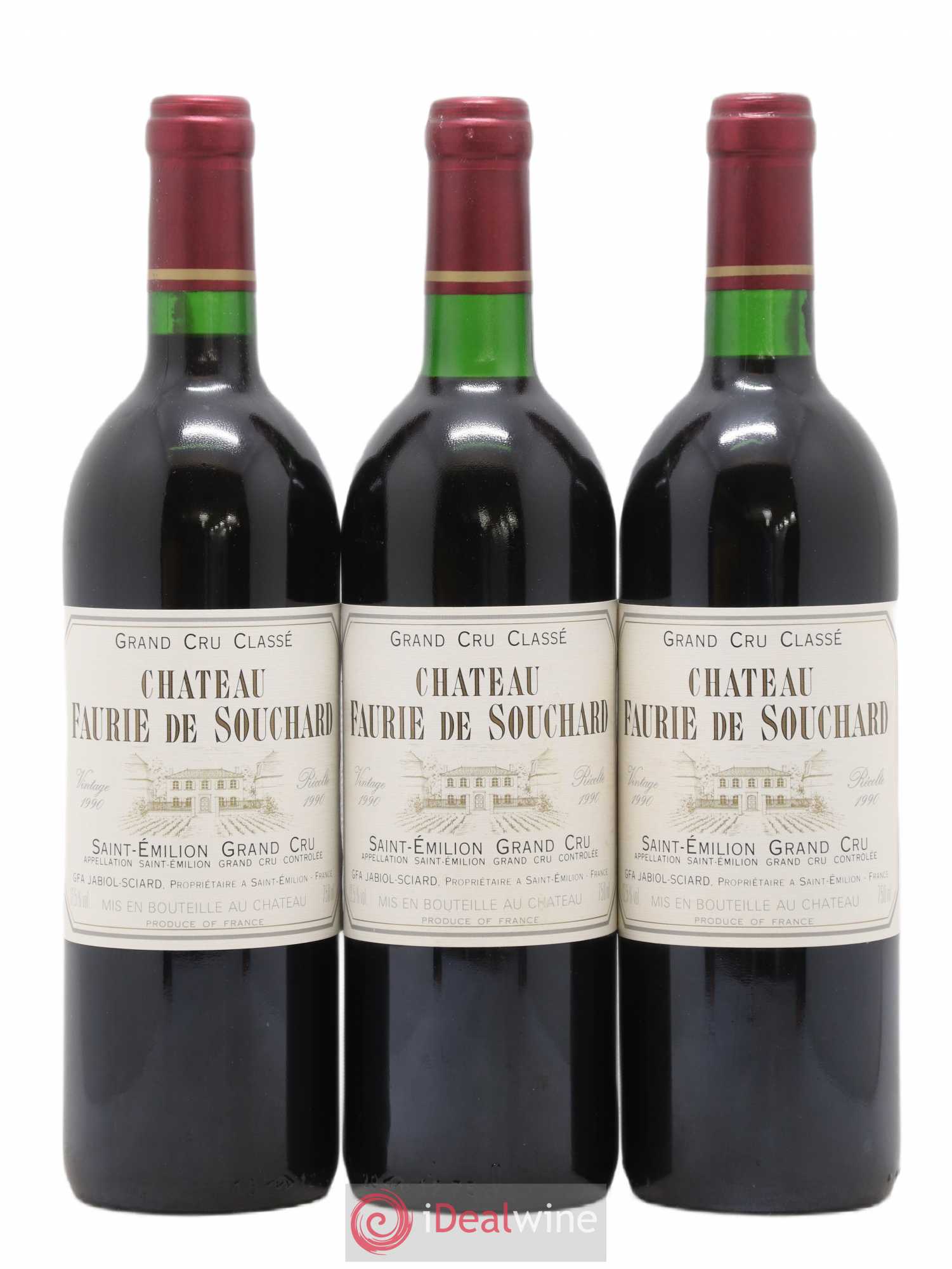 Château Faurie de Souchard Grand Cru Classé 1990 - Lot de 6 bouteilles - 2