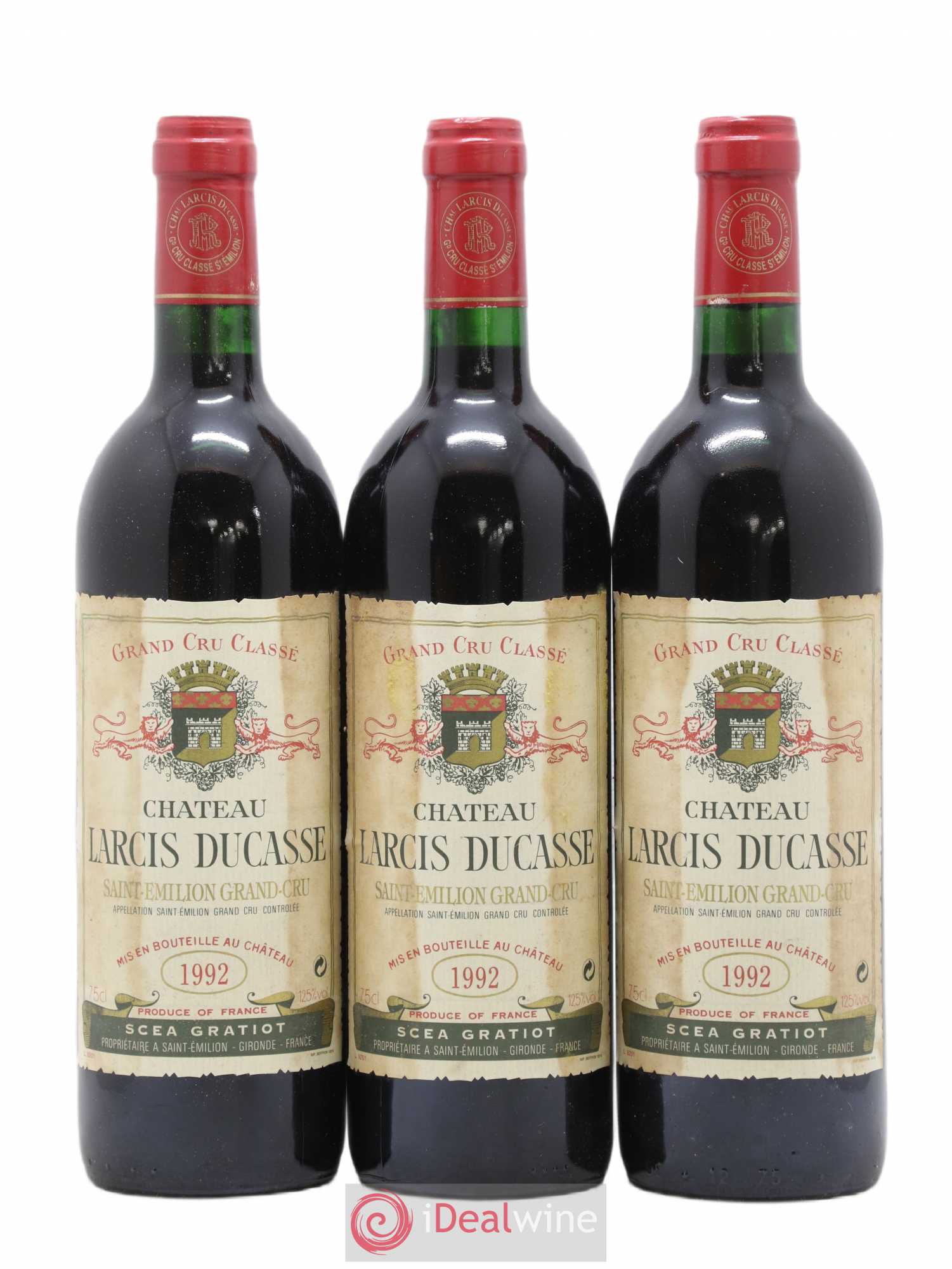 Château Larcis Ducasse 1er Grand Cru Classé B 1992 - Lot de 6 bouteilles - 2