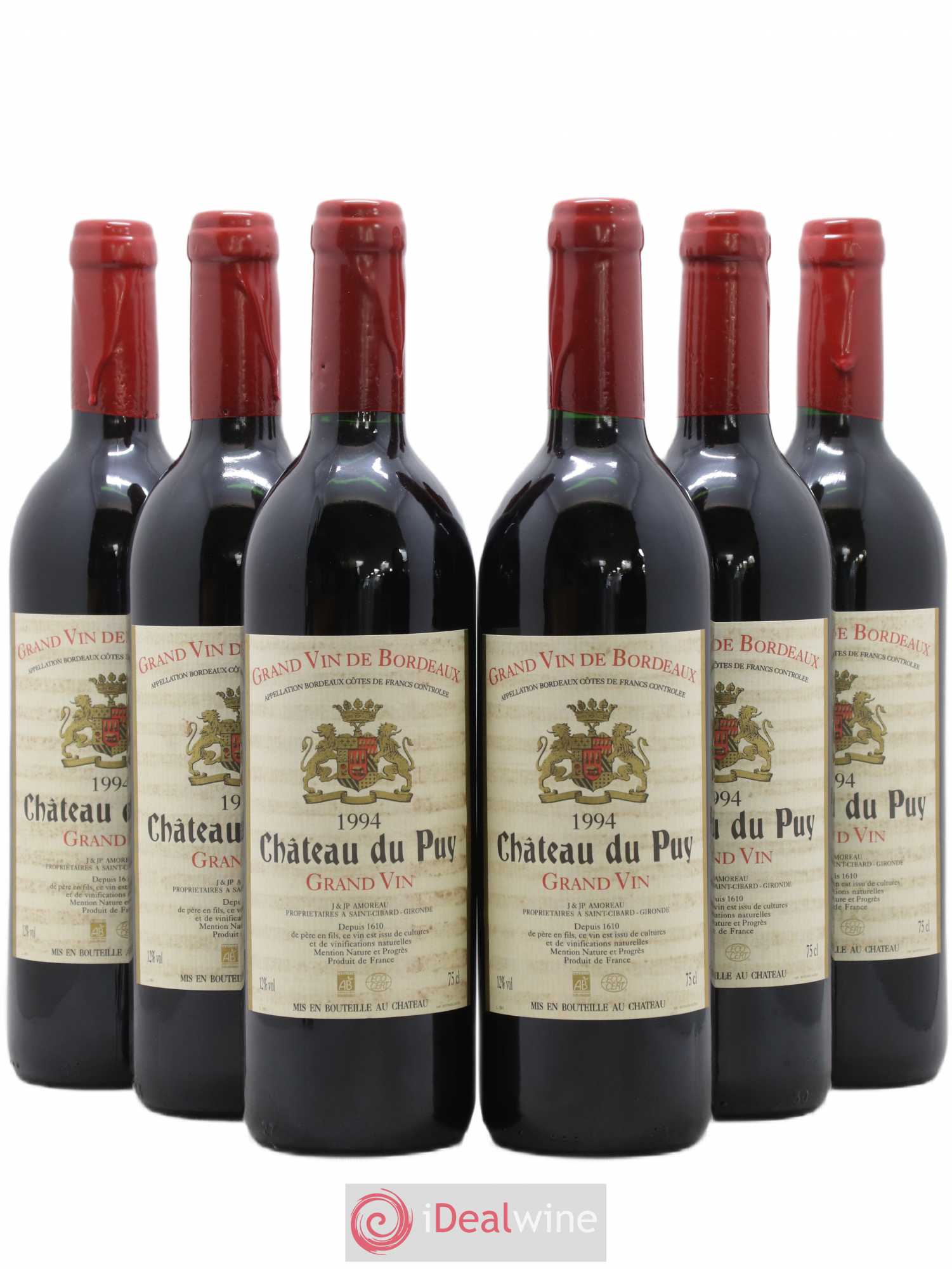 Château Le Puy 1994 - Lot de 6 bouteilles - 0