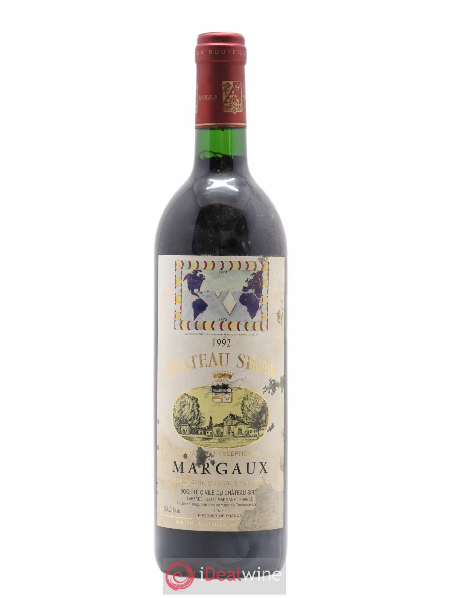 Château Siran 1992 - Lot de 1 bouteille - 0