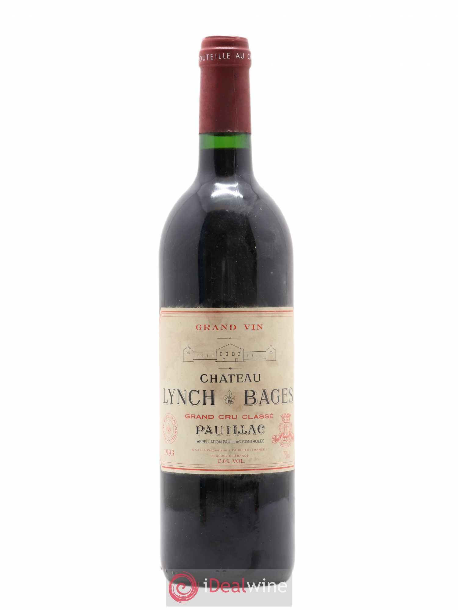 Château Lynch Bages 5ème Grand Cru Classé 1993 - Lot de 1 bouteille - 0
