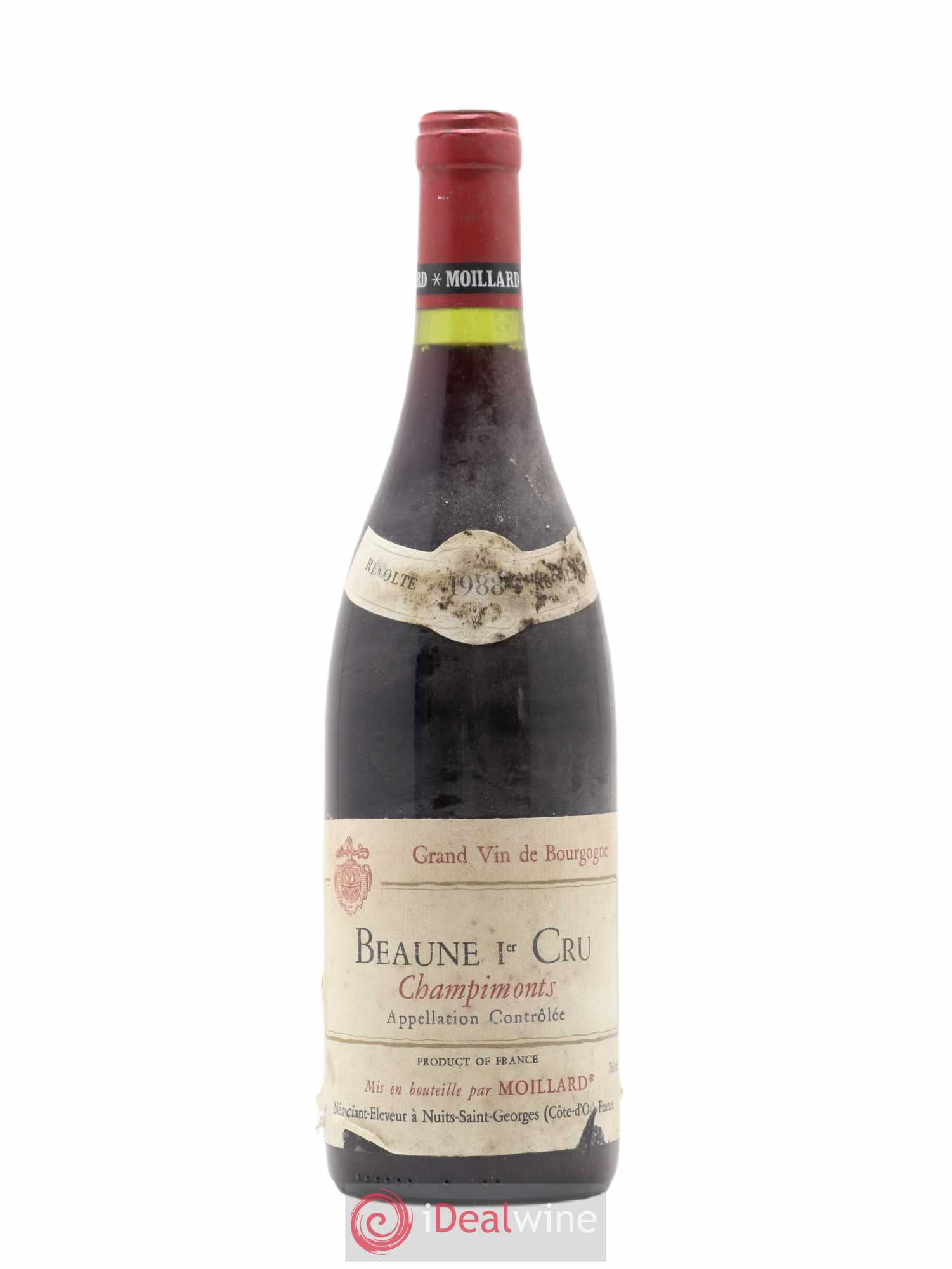 Beaune 1er Cru Champimonts Moillard 1988 - Lot de 1 bouteille - 0