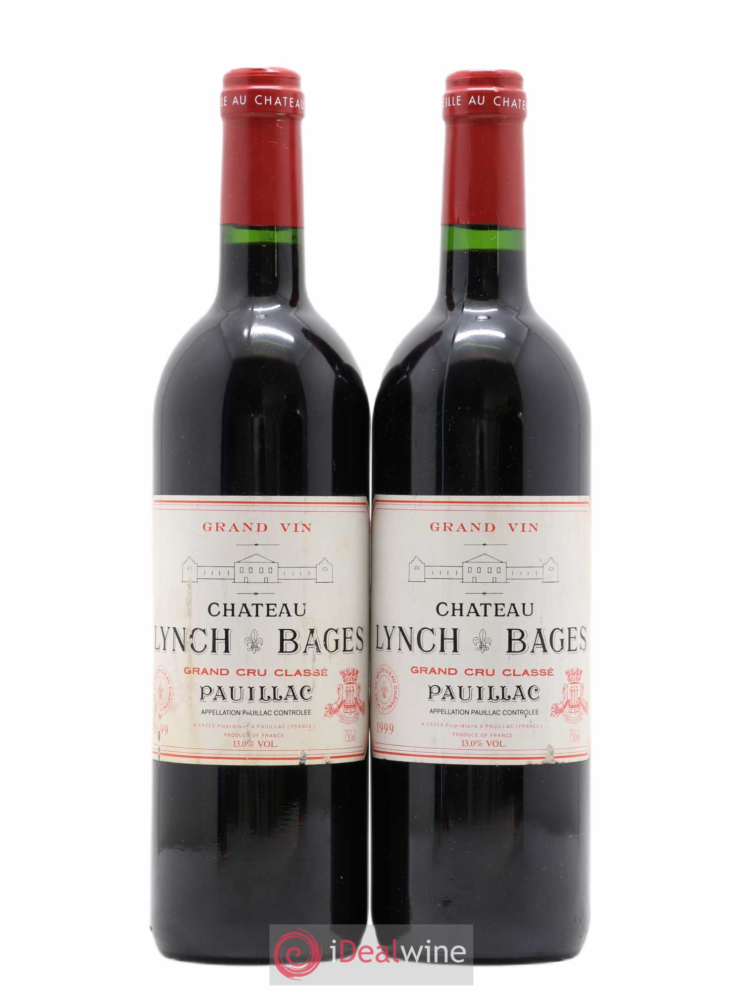 Château Lynch Bages 5ème Grand Cru Classé 1999 - Lot de 2 bouteilles - 0