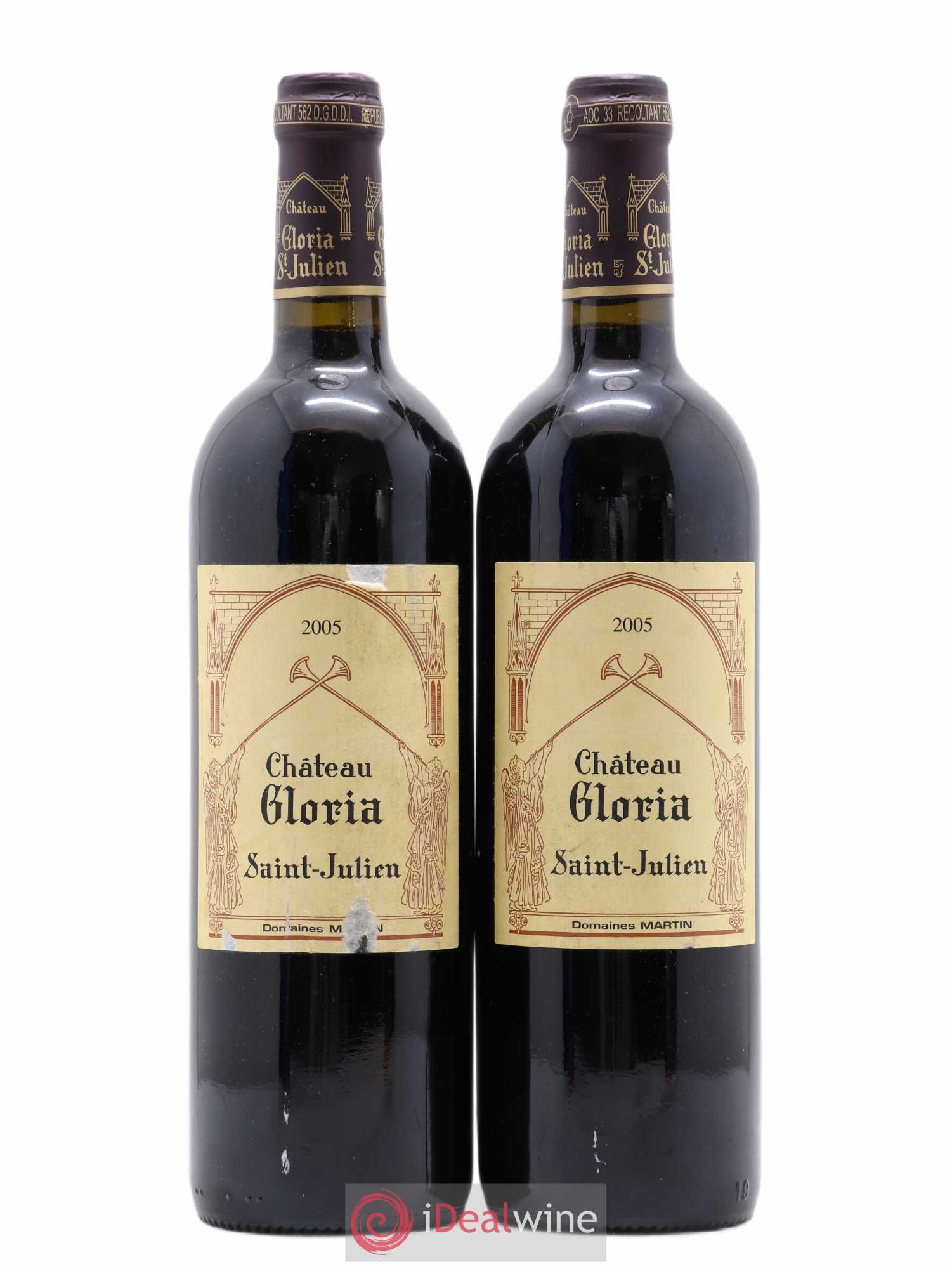 Château Gloria 2005 - Lot de 2 bouteilles - 0