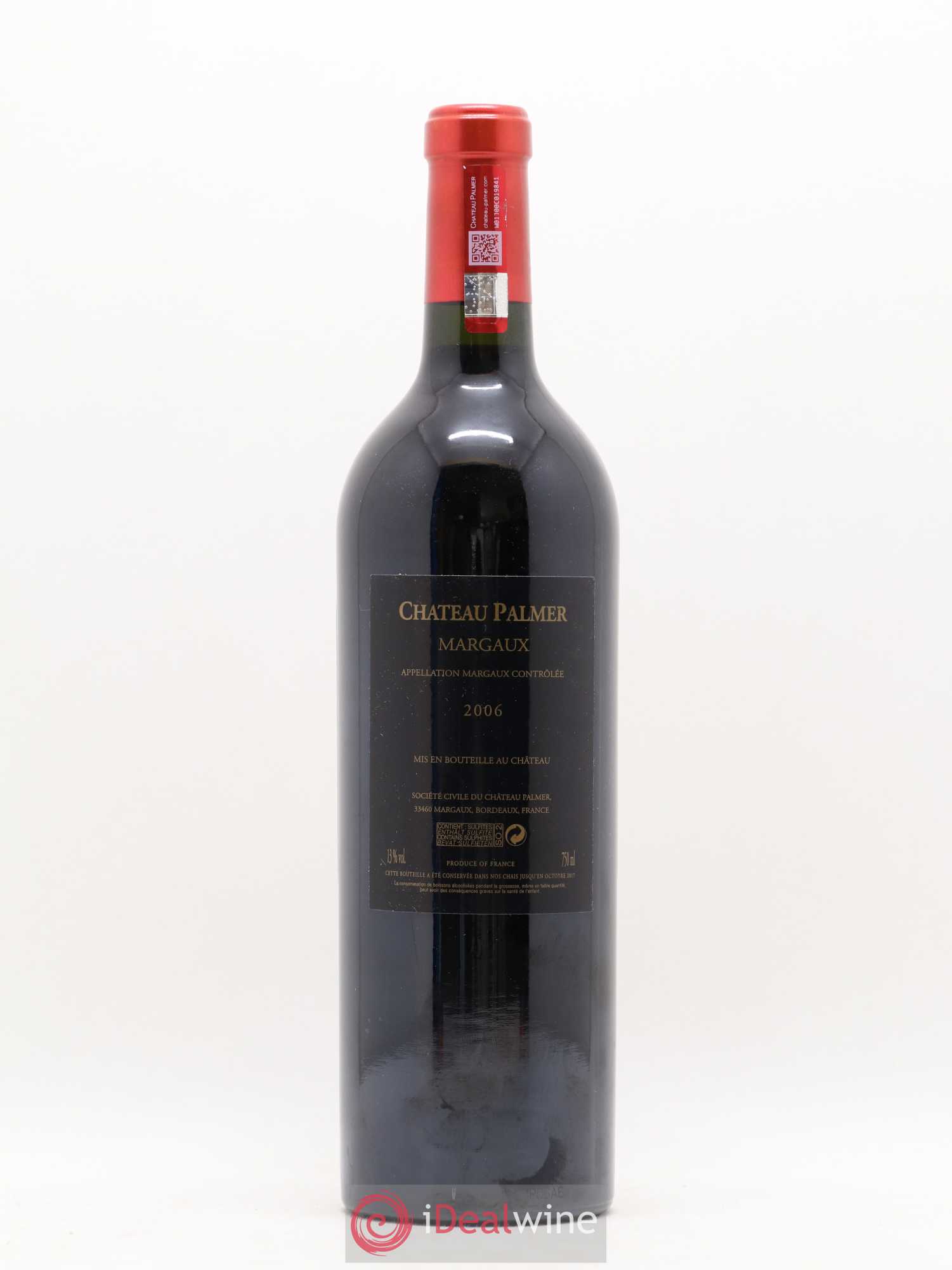 Château Palmer 3ème Grand Cru Classé 2006 - Lot de 1 bouteille - 1