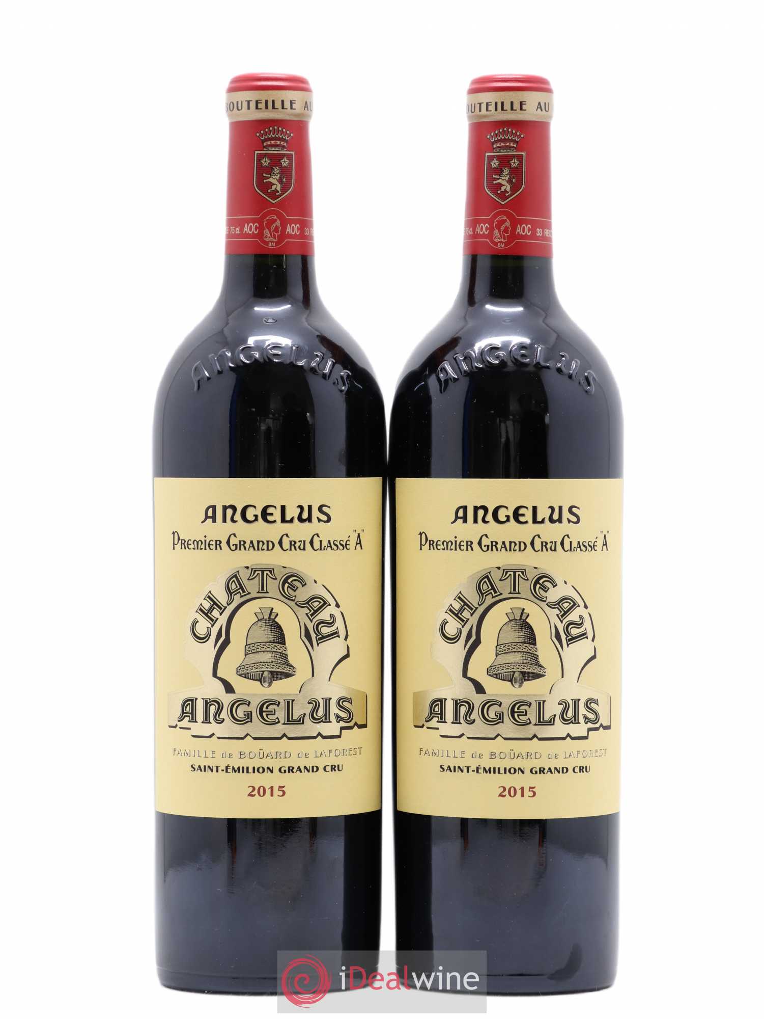 Château Angélus 1er Grand Cru Classé A 2015 - Lot de 2 bouteilles - 0