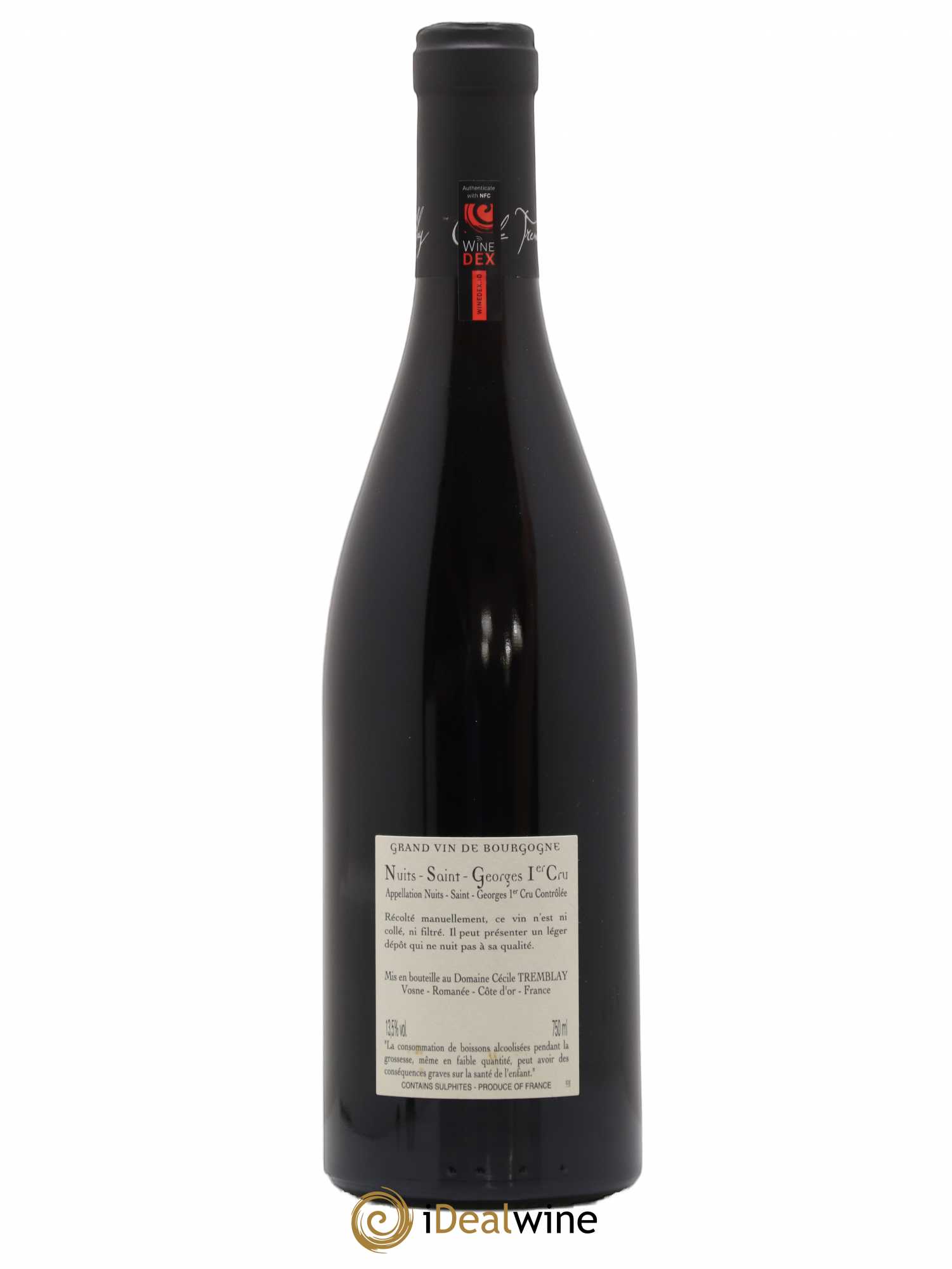 Nuits-Saint-Georges 1er Cru Les Murgers Cécile Tremblay 2019 - Lot de 1 bouteille - 1