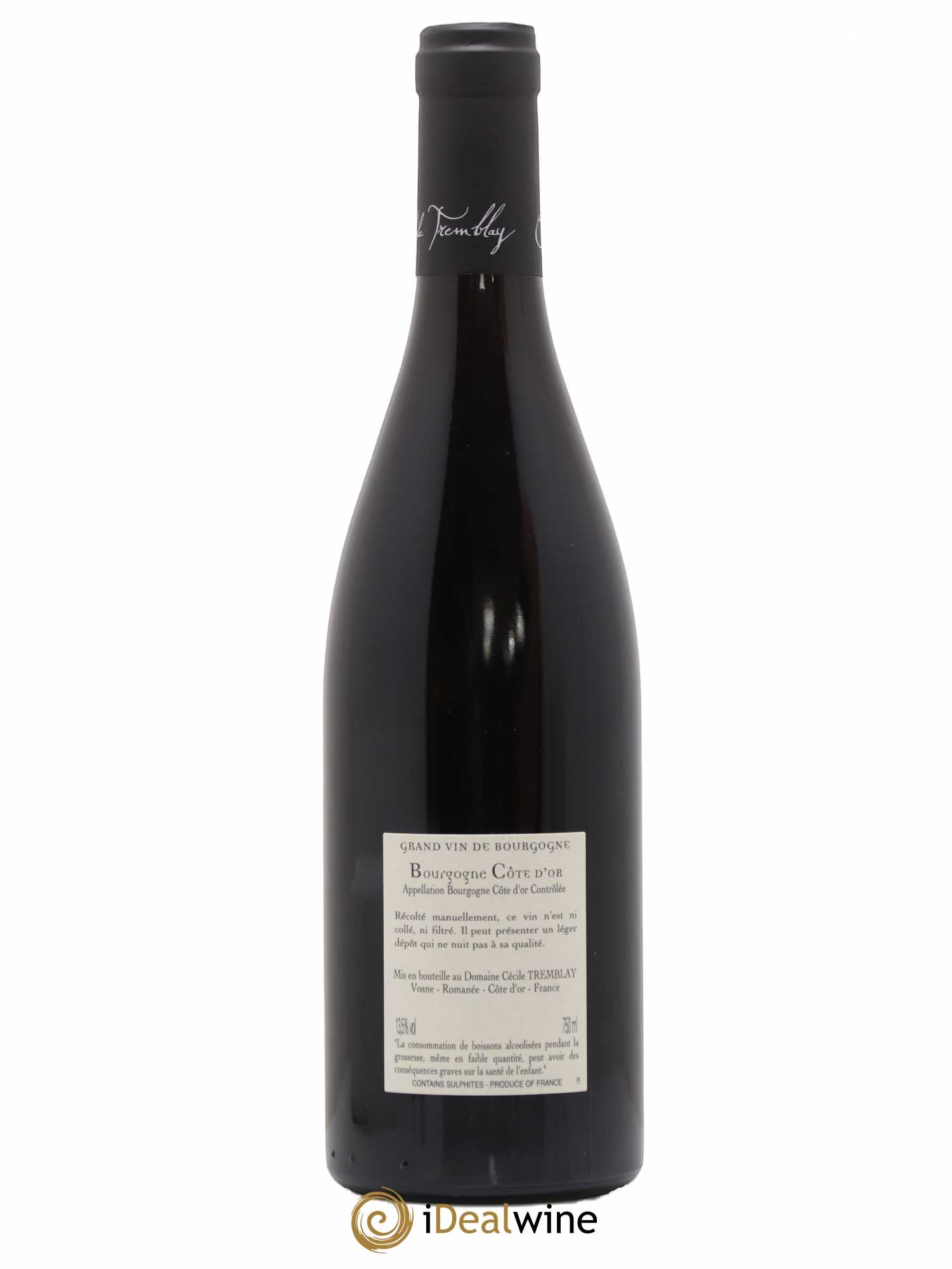 Bourgogne Côte-d'Or Cécile Tremblay 2019 - Lot de 1 bouteille - 1