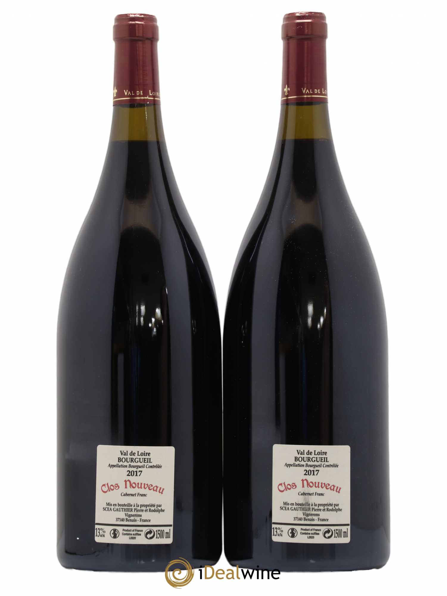 Bourgueil Clos Nouveau Domaine du Bel Air 2017 - Lot de 2 magnums - 1