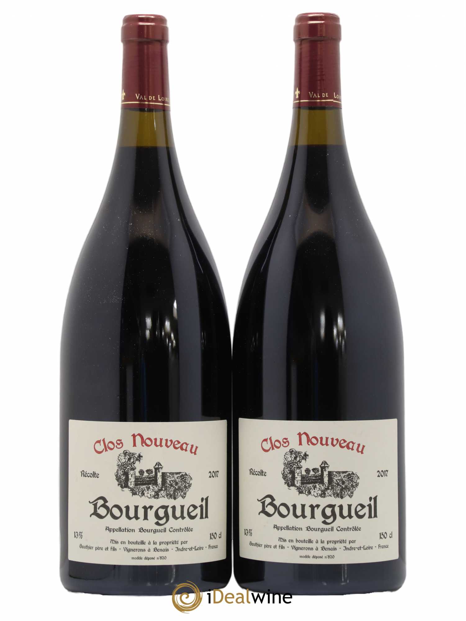 Bourgueil Clos Nouveau Domaine du Bel Air 2017 - Lot de 2 magnums - 0