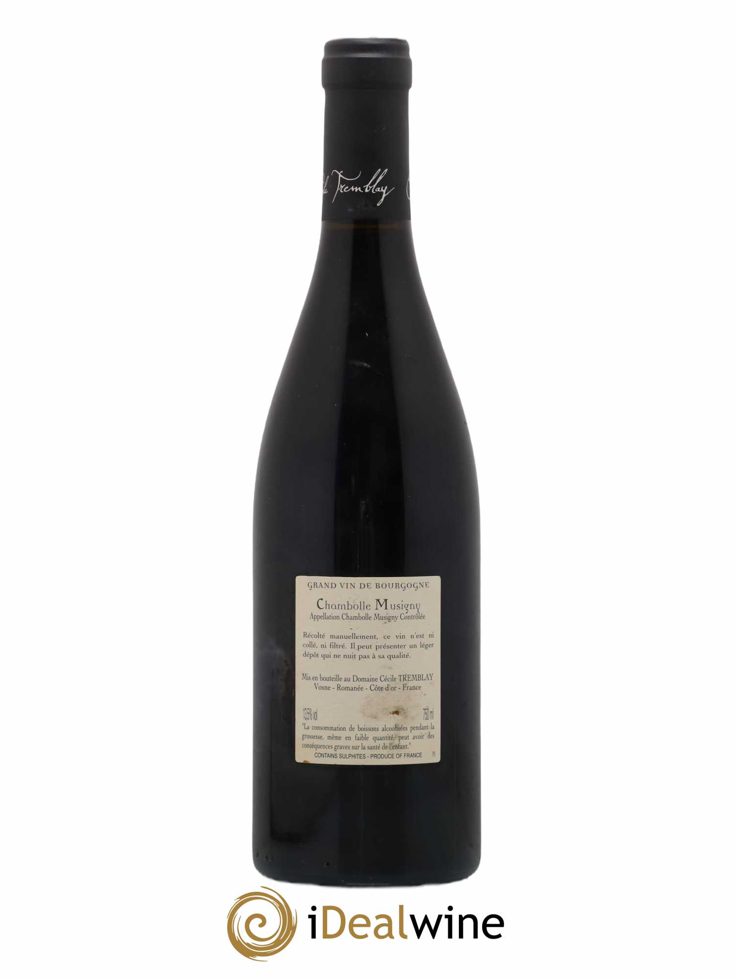 Chambolle-Musigny Les Cabottes Cécile Tremblay 2015 - Lot de 1 bouteille - 1
