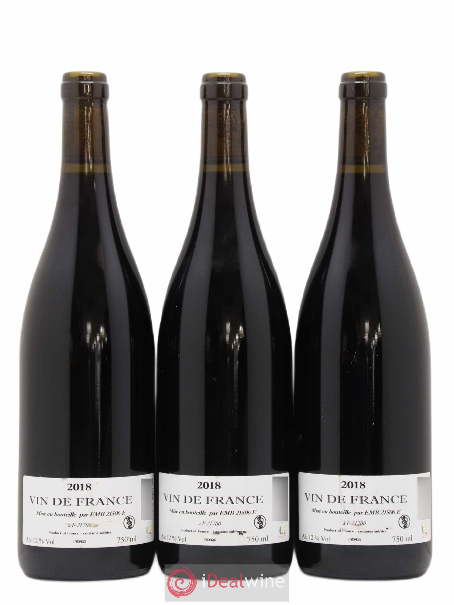 Vin de France Gamay Prieuré Roch 2018 - Lot de 3 bouteilles - 1