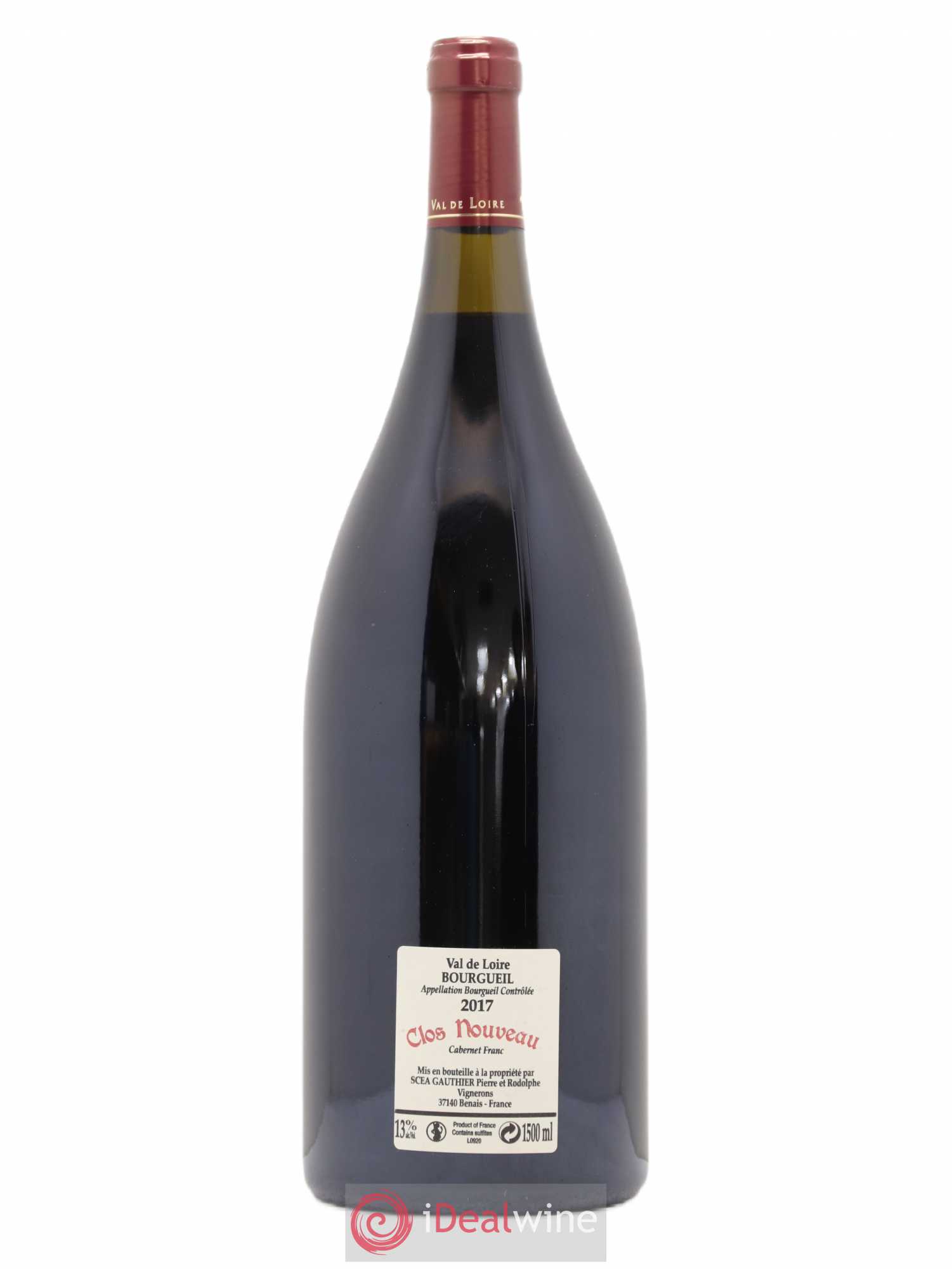 Bourgueil Clos Nouveau Domaine du Bel Air 2017 - Lot de 1 magnum - 1