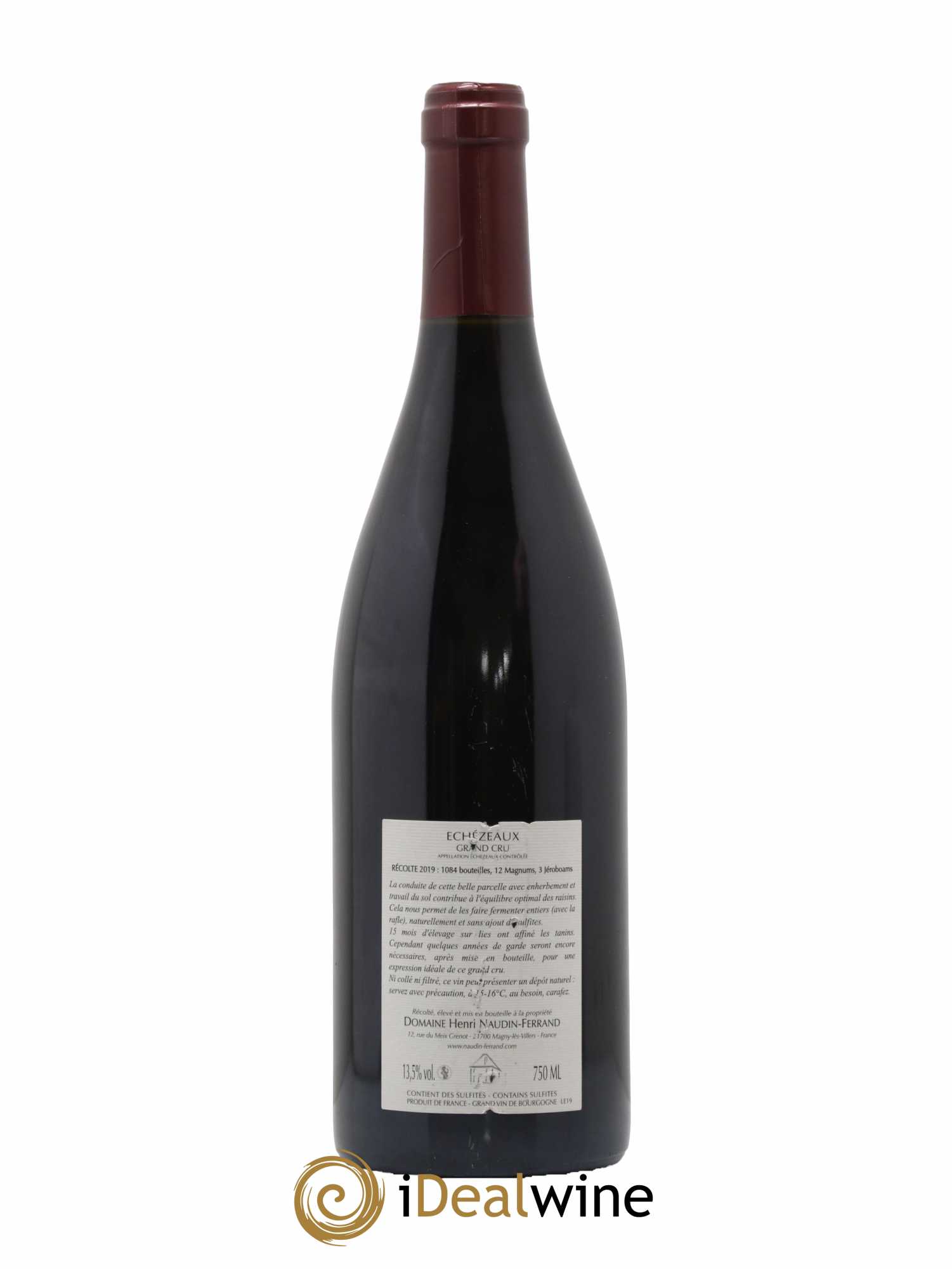 Echezeaux Grand Cru Claire Naudin 2019 - Lot de 1 bouteille - 1