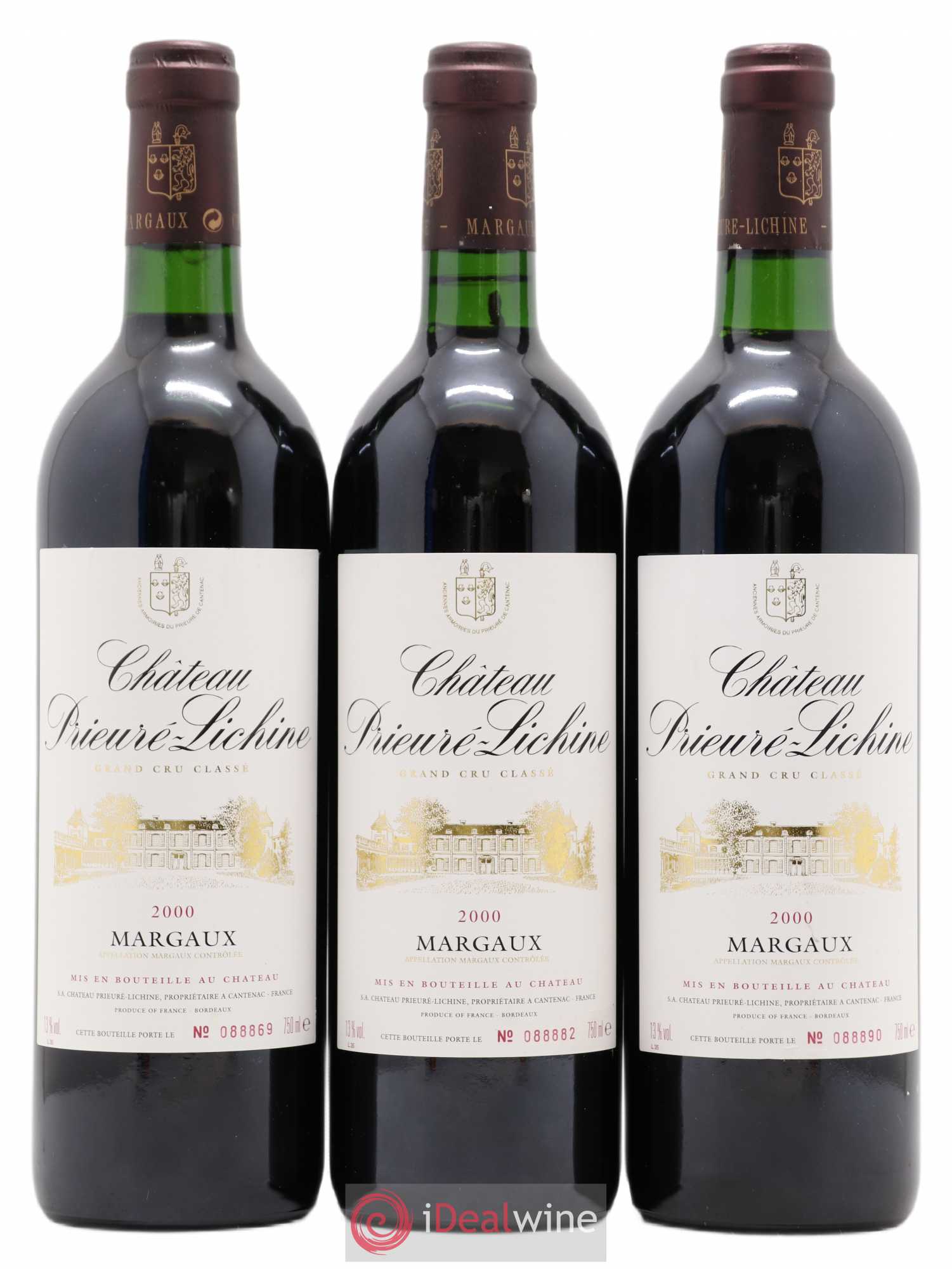 Château Prieuré Lichine 4ème Grand Cru Classé 2000 - Lot de 6 bouteilles - 1
