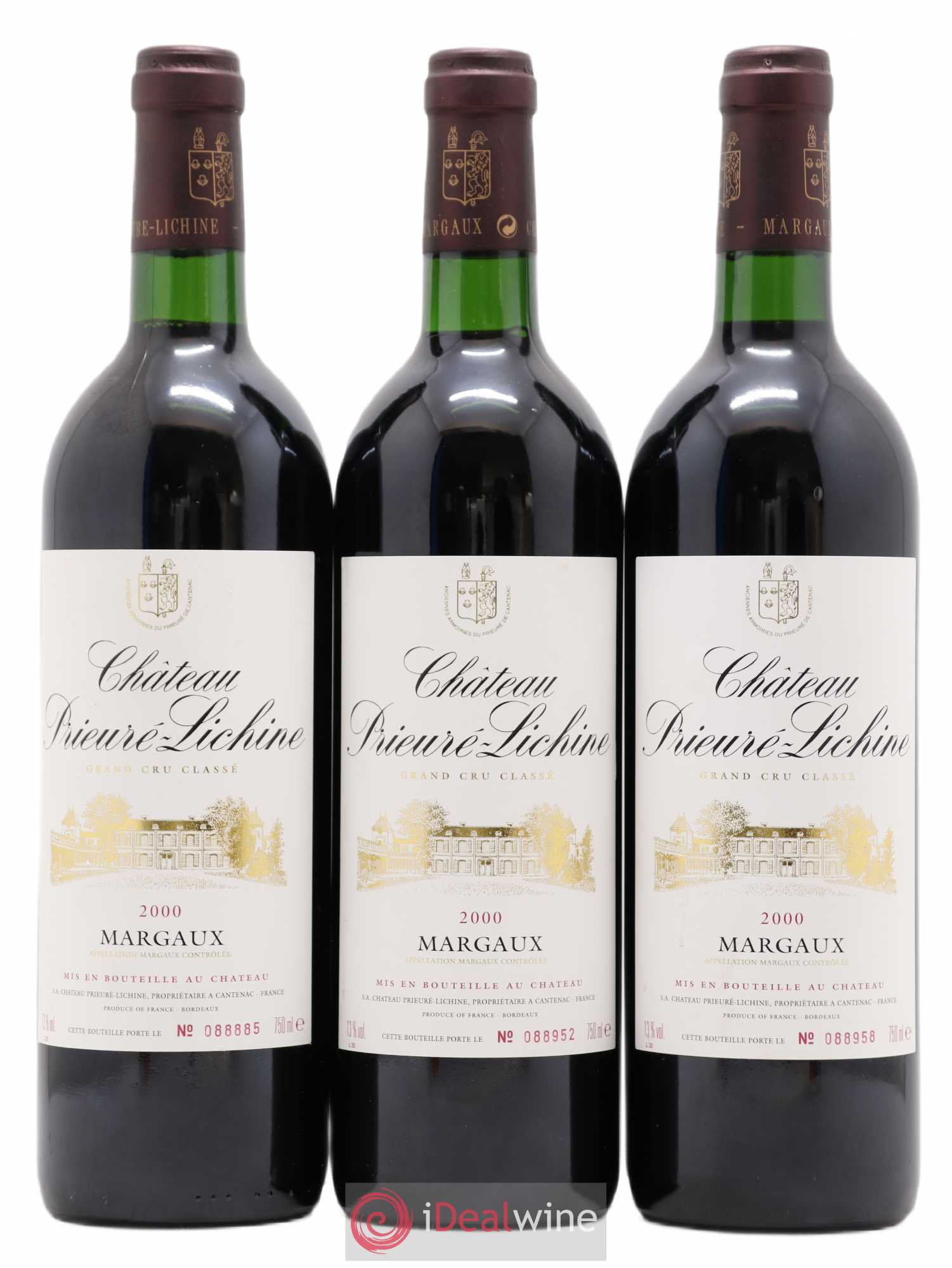 Château Prieuré Lichine 4ème Grand Cru Classé 2000 - Lot de 6 bouteilles - 2