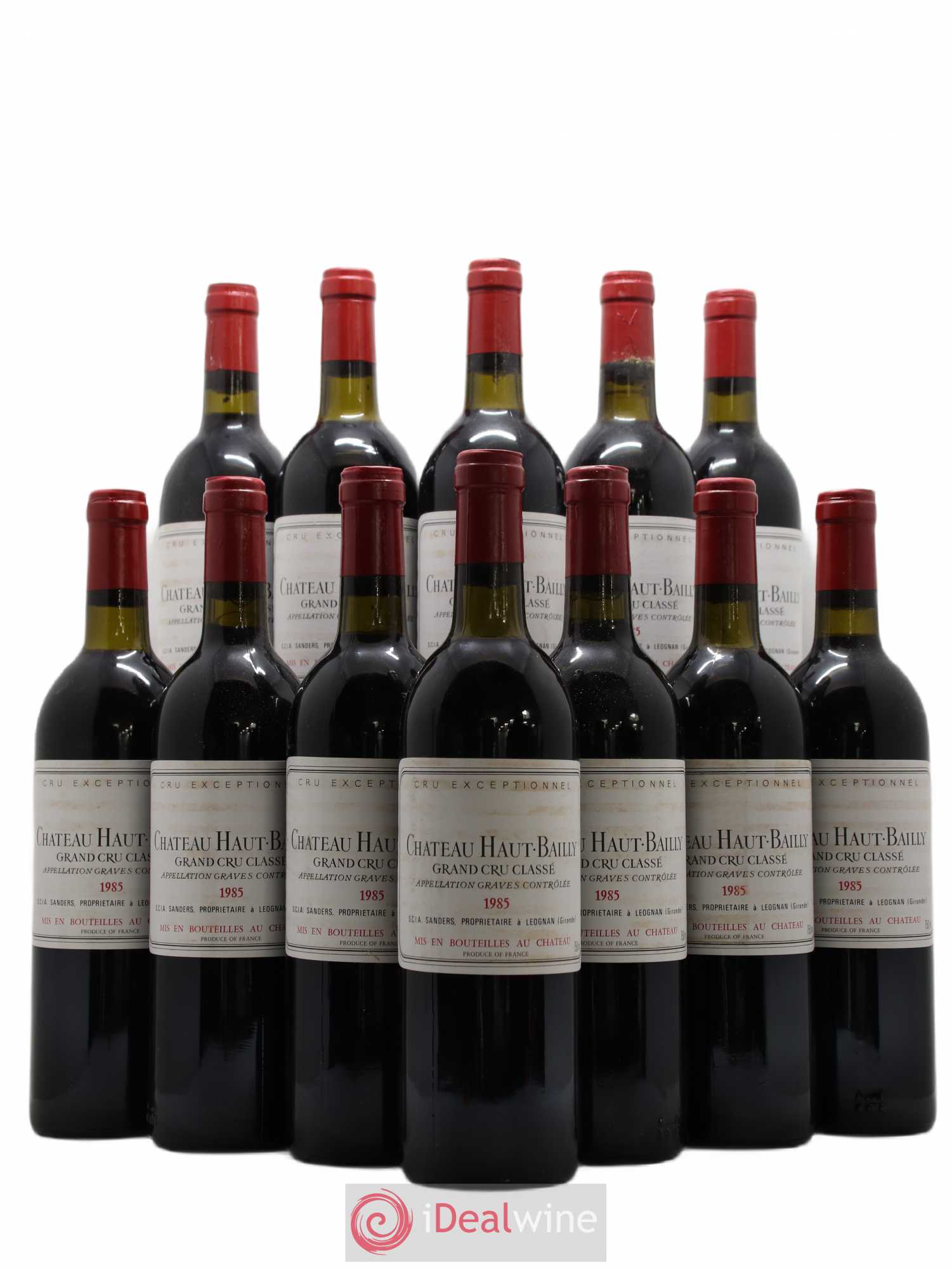 Château Haut-Bailly Cru Classé de Graves 1985 - Lot de 12 bouteilles - 0