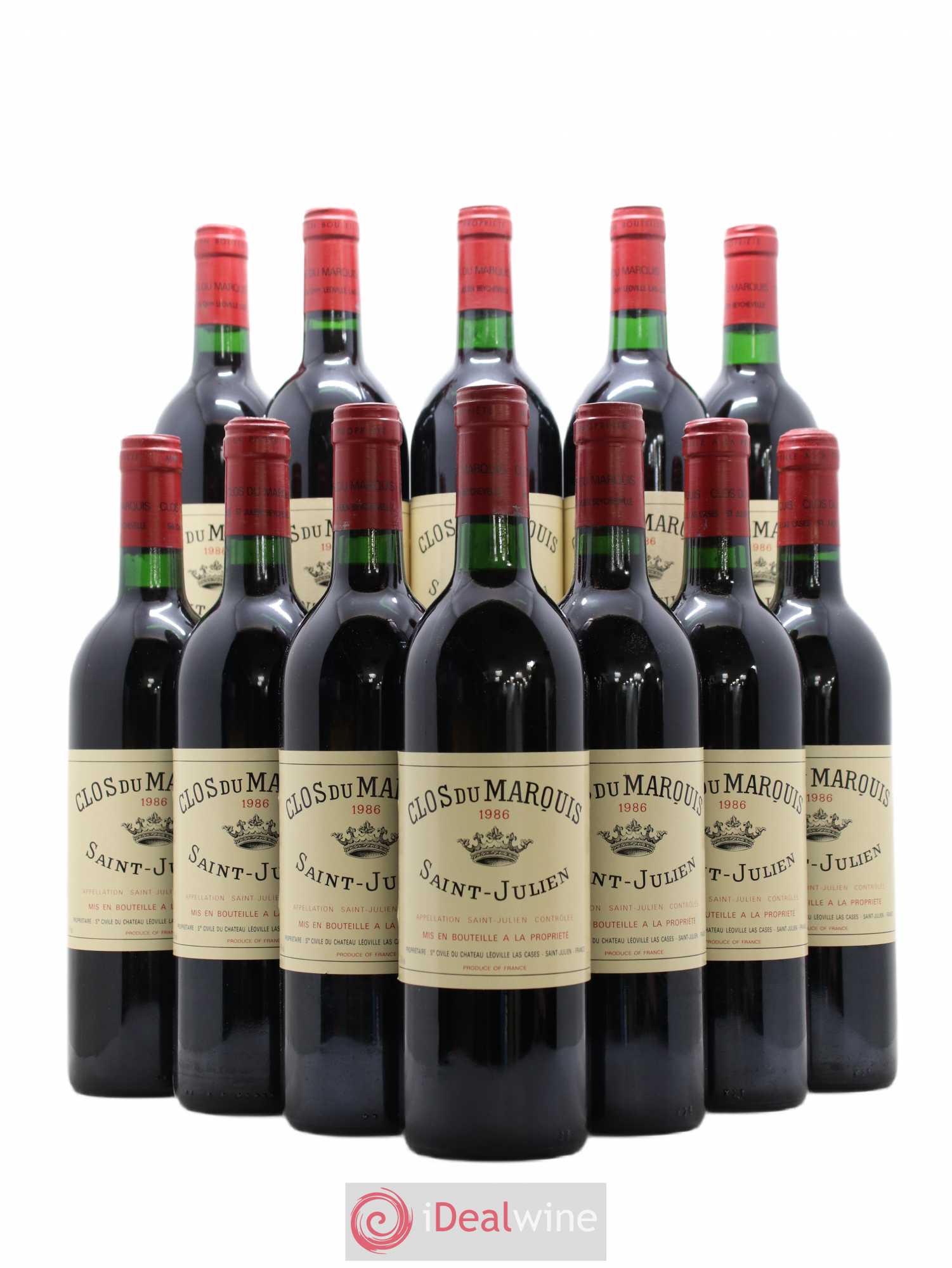 Clos du Marquis 1986 - Lot de 12 bouteilles - 0