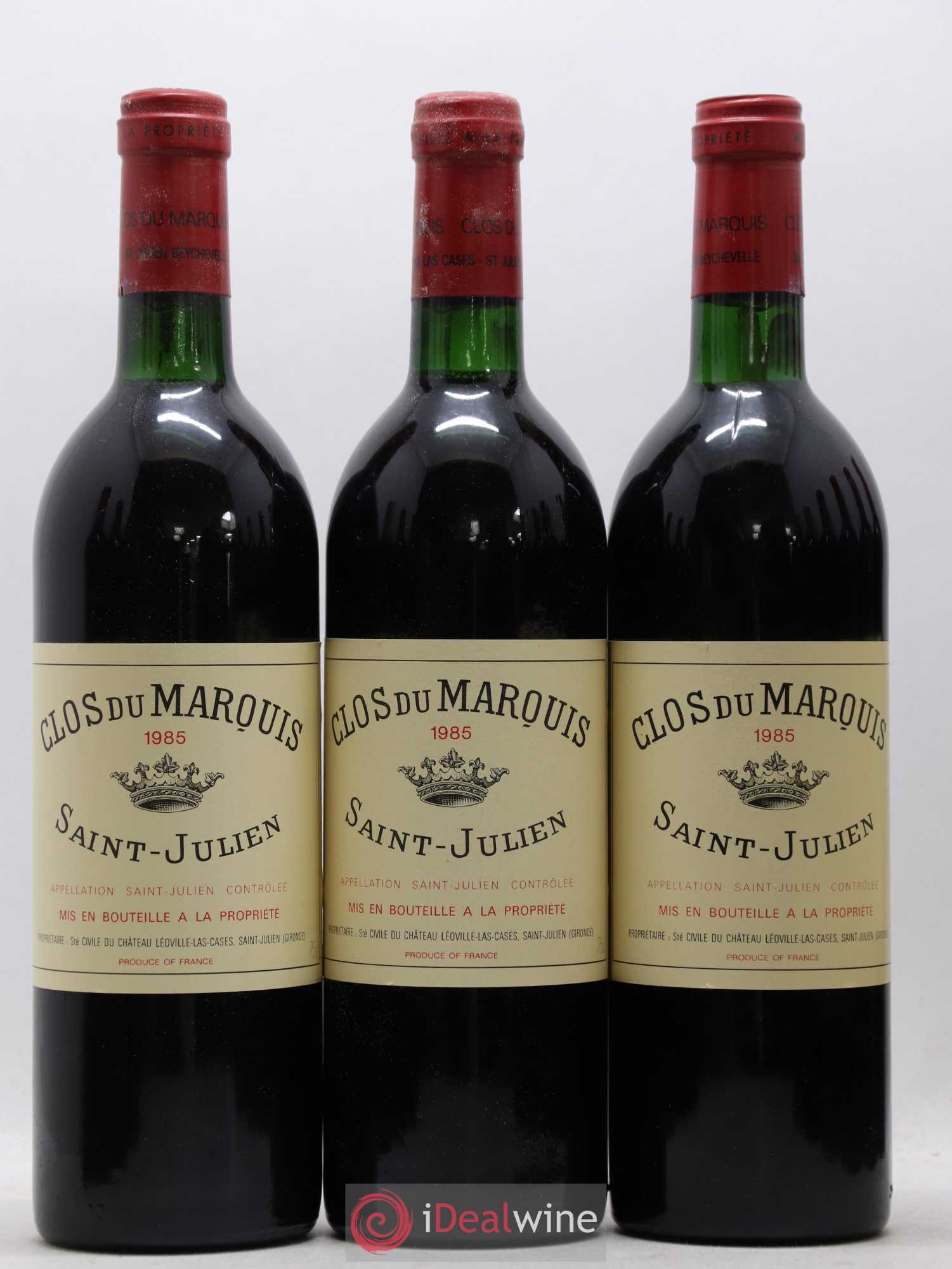 Clos du Marquis 1985 - Lot de 12 bouteilles - 1