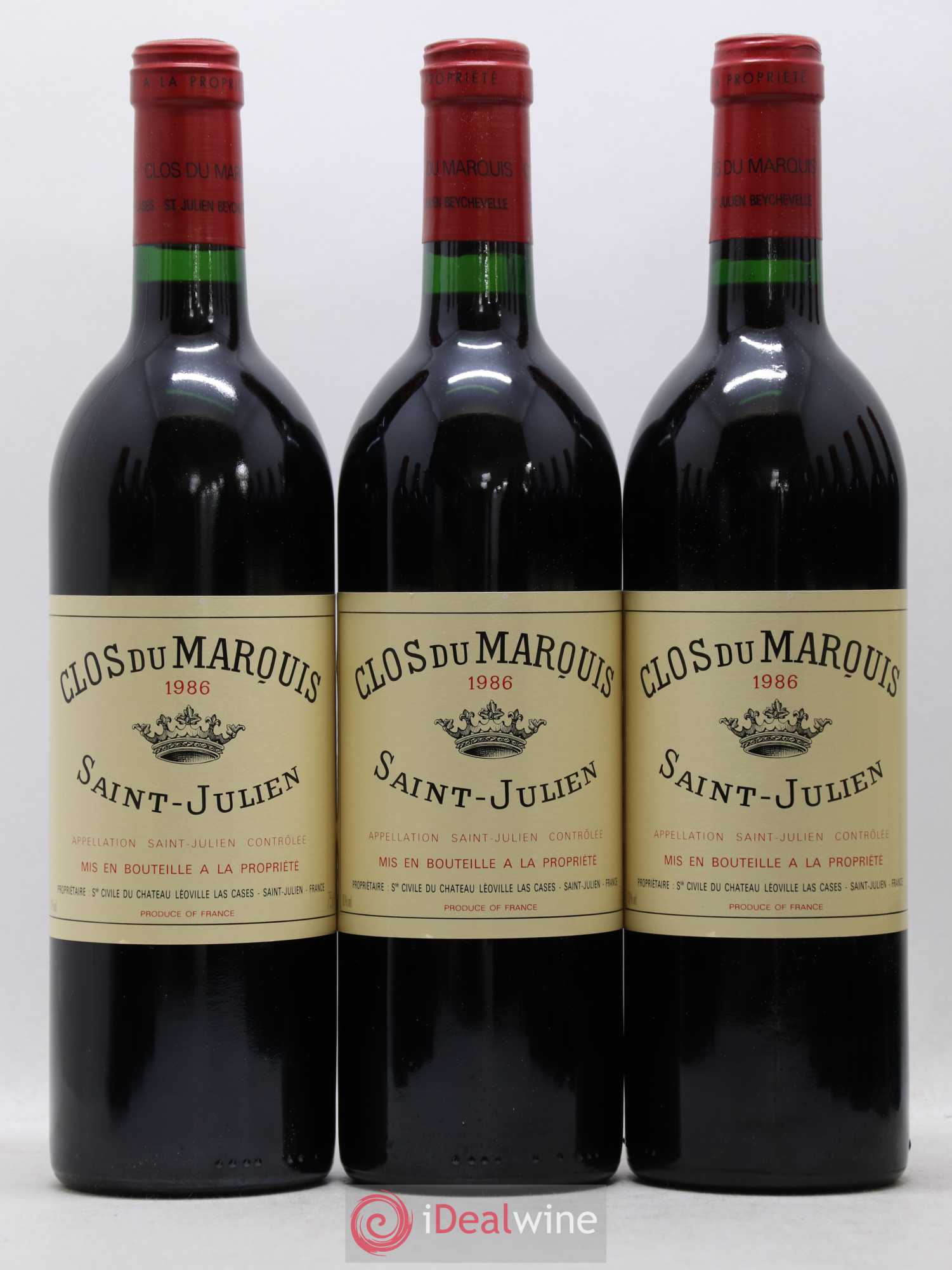 Clos du Marquis 1986 - Lot de 12 bouteilles - 1