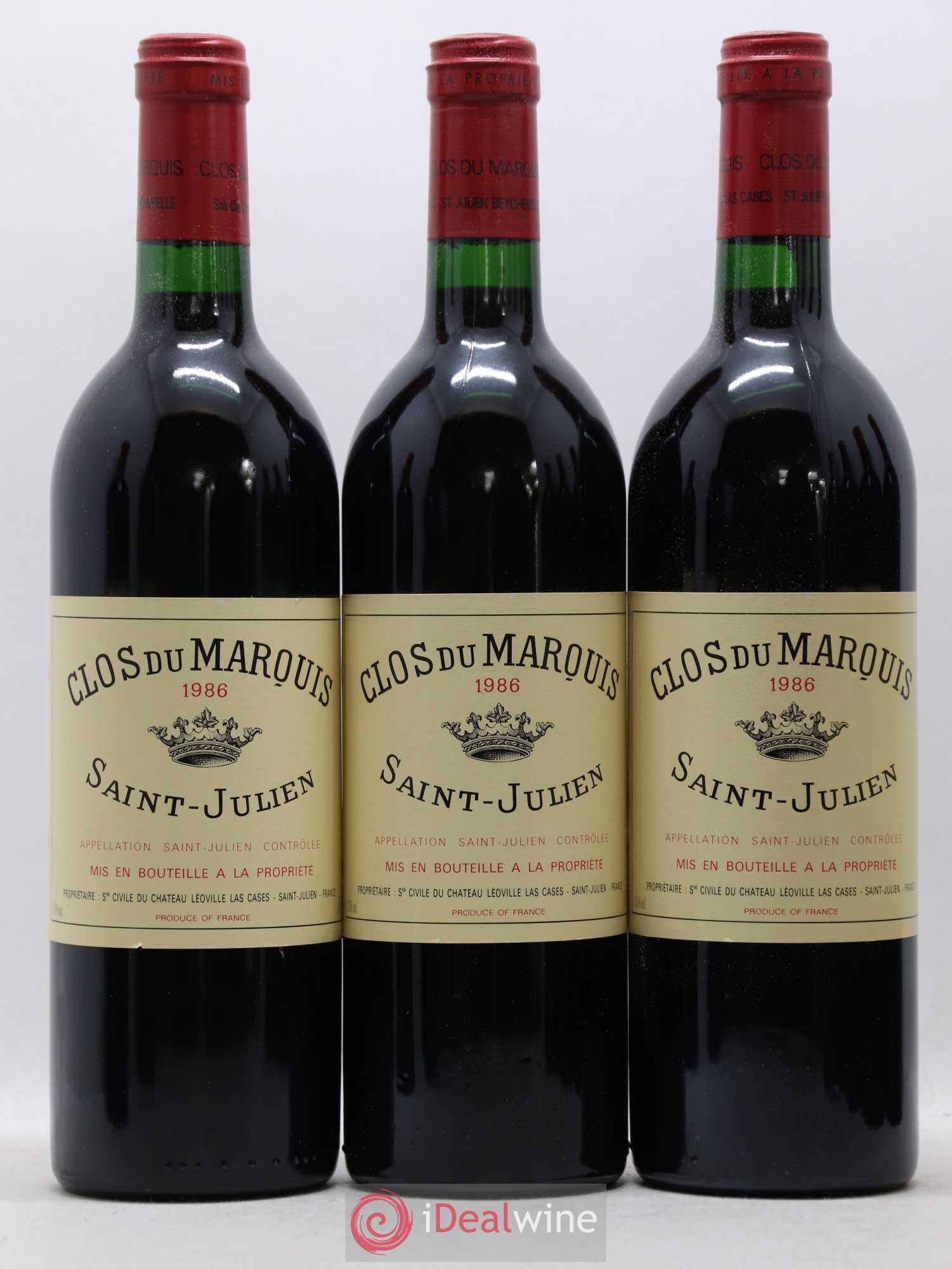 Clos du Marquis 1986 - Lot de 12 bouteilles - 2