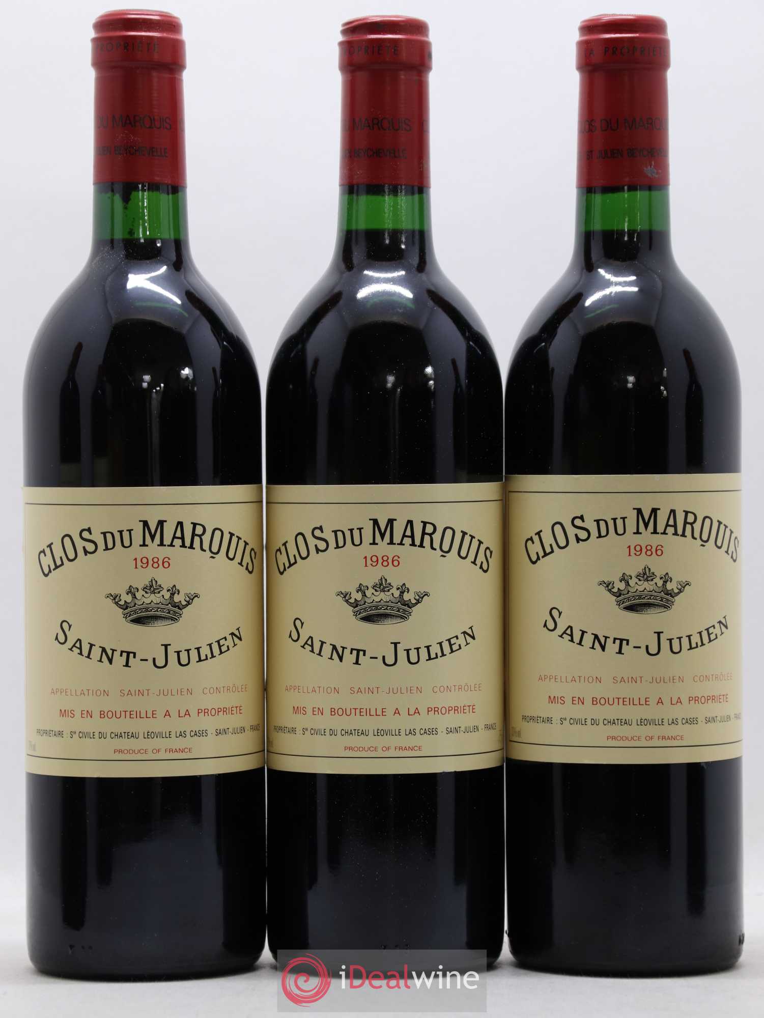 Clos du Marquis 1986 - Lot de 12 bouteilles - 3