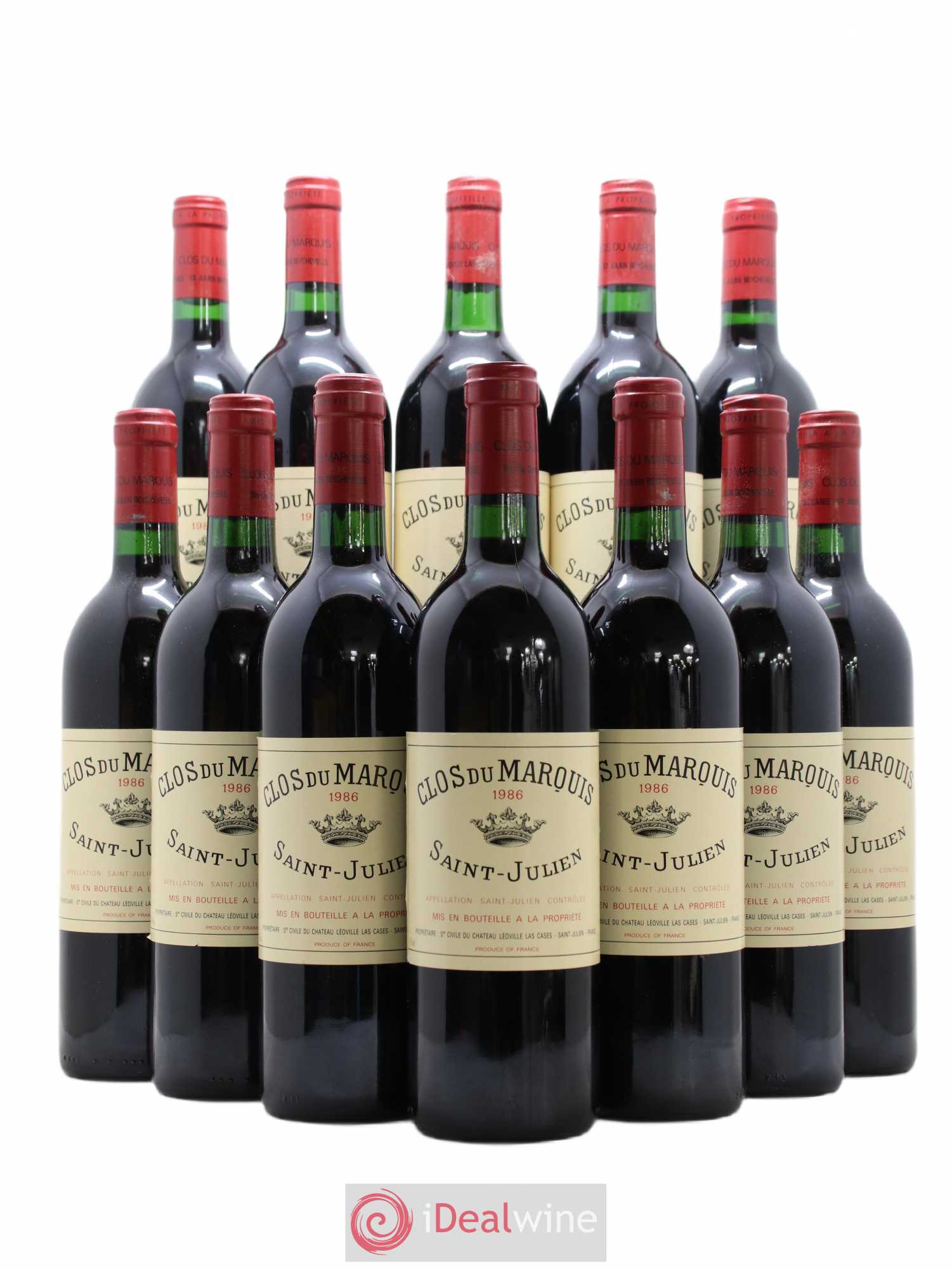 Clos du Marquis 1986 - Lot de 12 bouteilles - 0