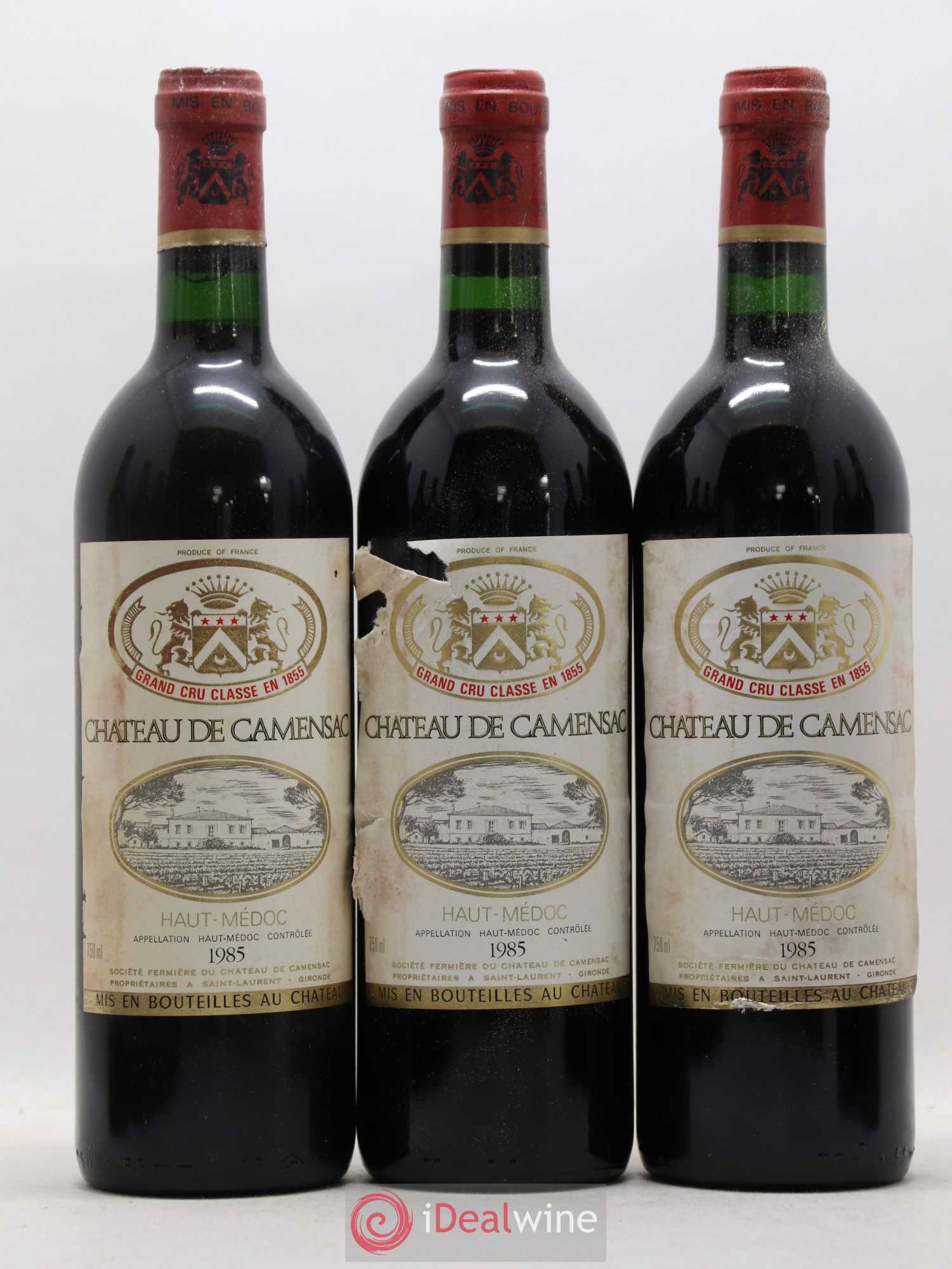 Château Camensac 5ème Grand Cru Classé 1985 - Lot de 12 bouteilles - 2