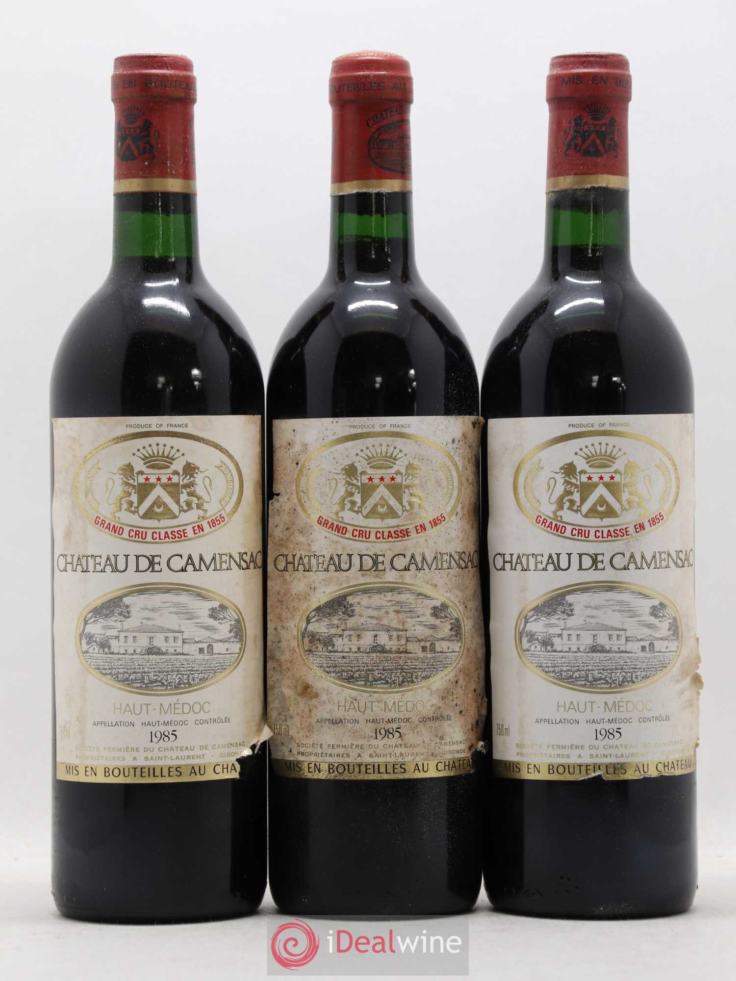 Château Camensac 5ème Grand Cru Classé 1985 - Lot de 12 bouteilles - 4