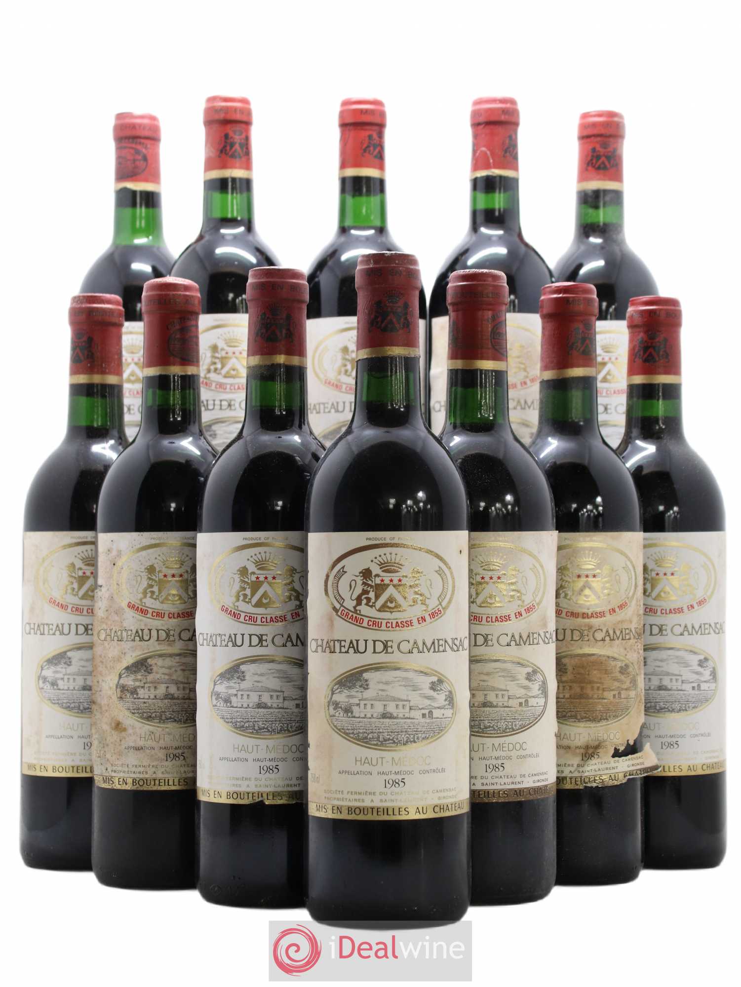 Château Camensac 5ème Grand Cru Classé 1985 - Lot de 12 bouteilles - 0