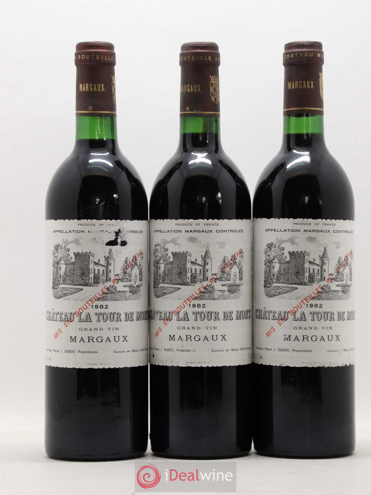 Château la Tour de Mons Cru Bourgeois 1982 - Lot de 12 bouteilles - 4