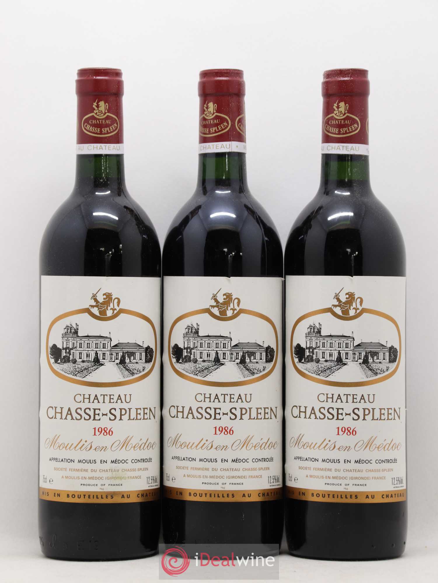 Château Chasse Spleen 1986 - Lot de 12 bouteilles - 1