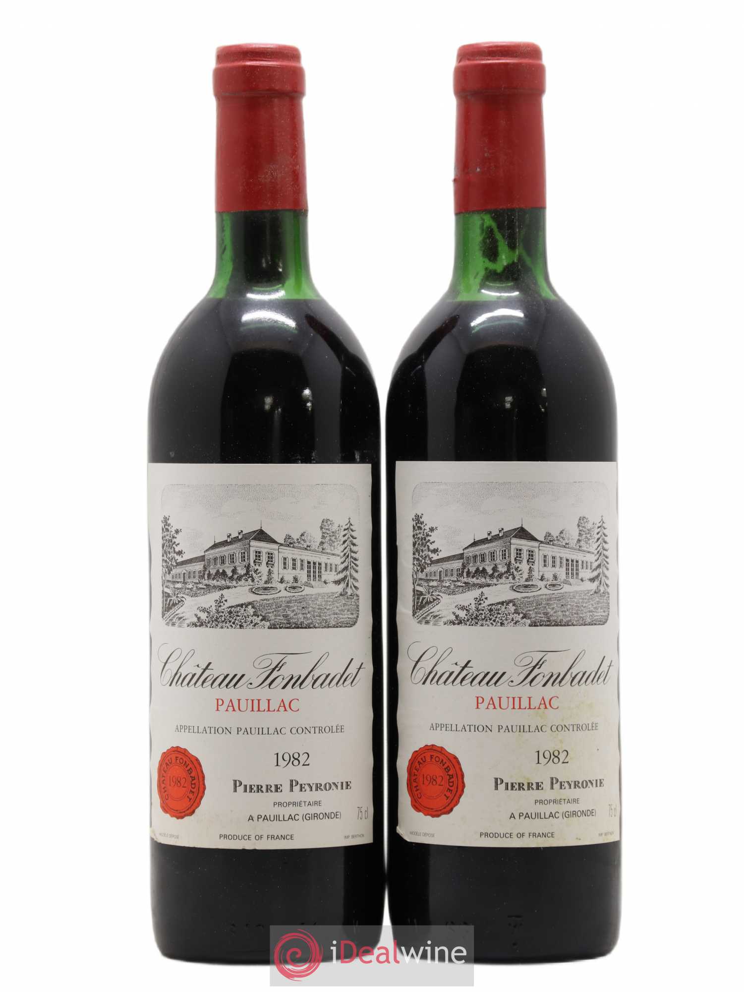 Château Fonbadet 1982 - Lot de 2 bouteilles - 0